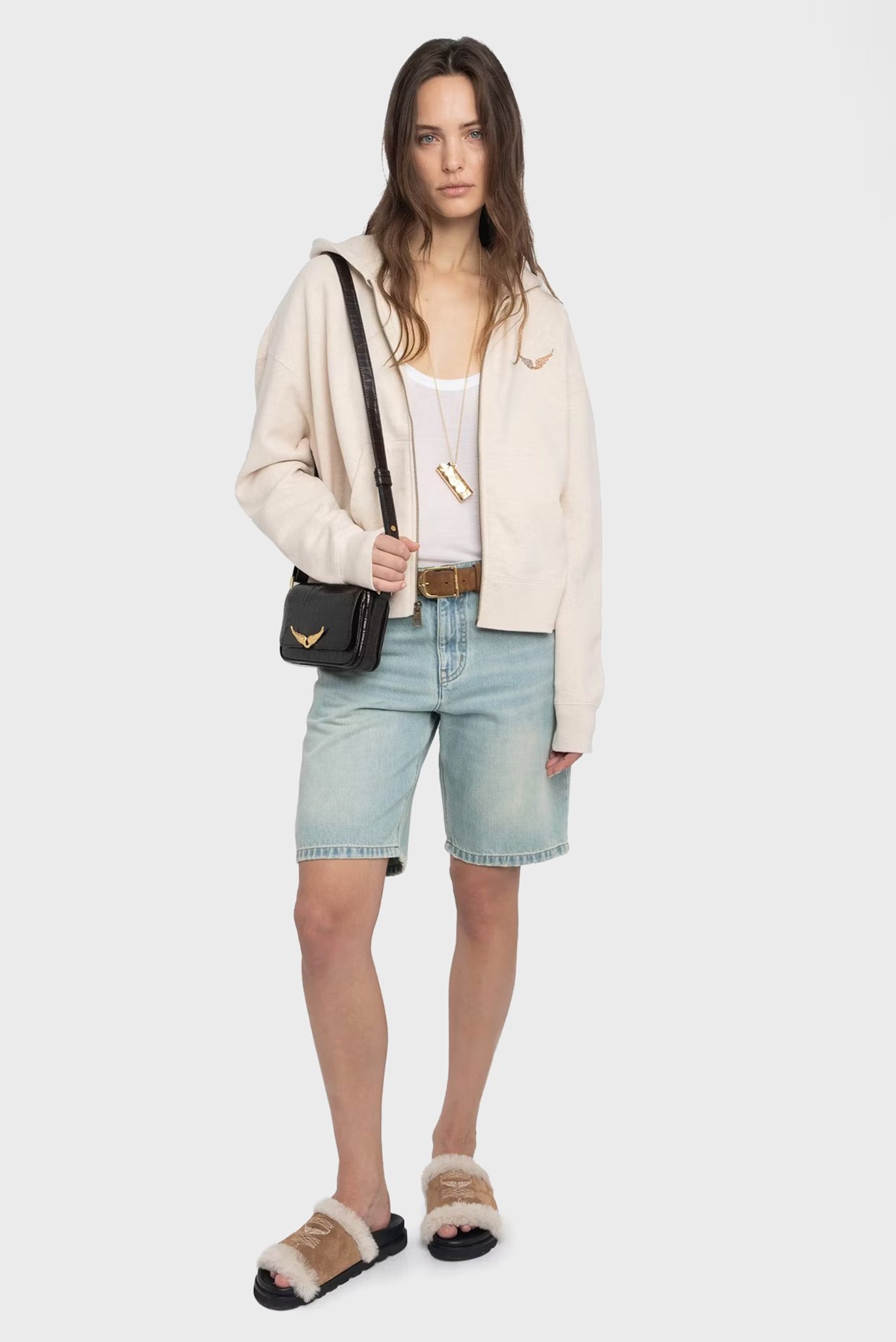 Женское белое худи Mia Белый S ZADIG&VOLTAIRE JWSS01663_LIGHT SUGAR Женское белое худи Mia Белый S ZADIG&VOLTAIRE JWSS01663_LIGHT SUGAR