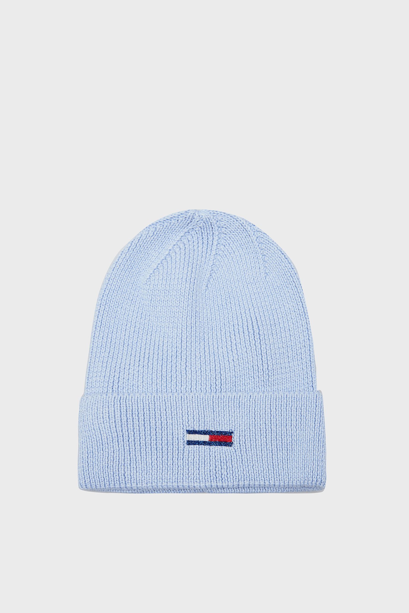 Женская голубая шапка TJW FLAG BEANIE 1