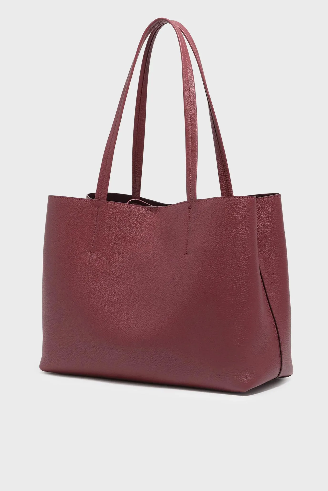 Женская бордовая кожаная сумка 3