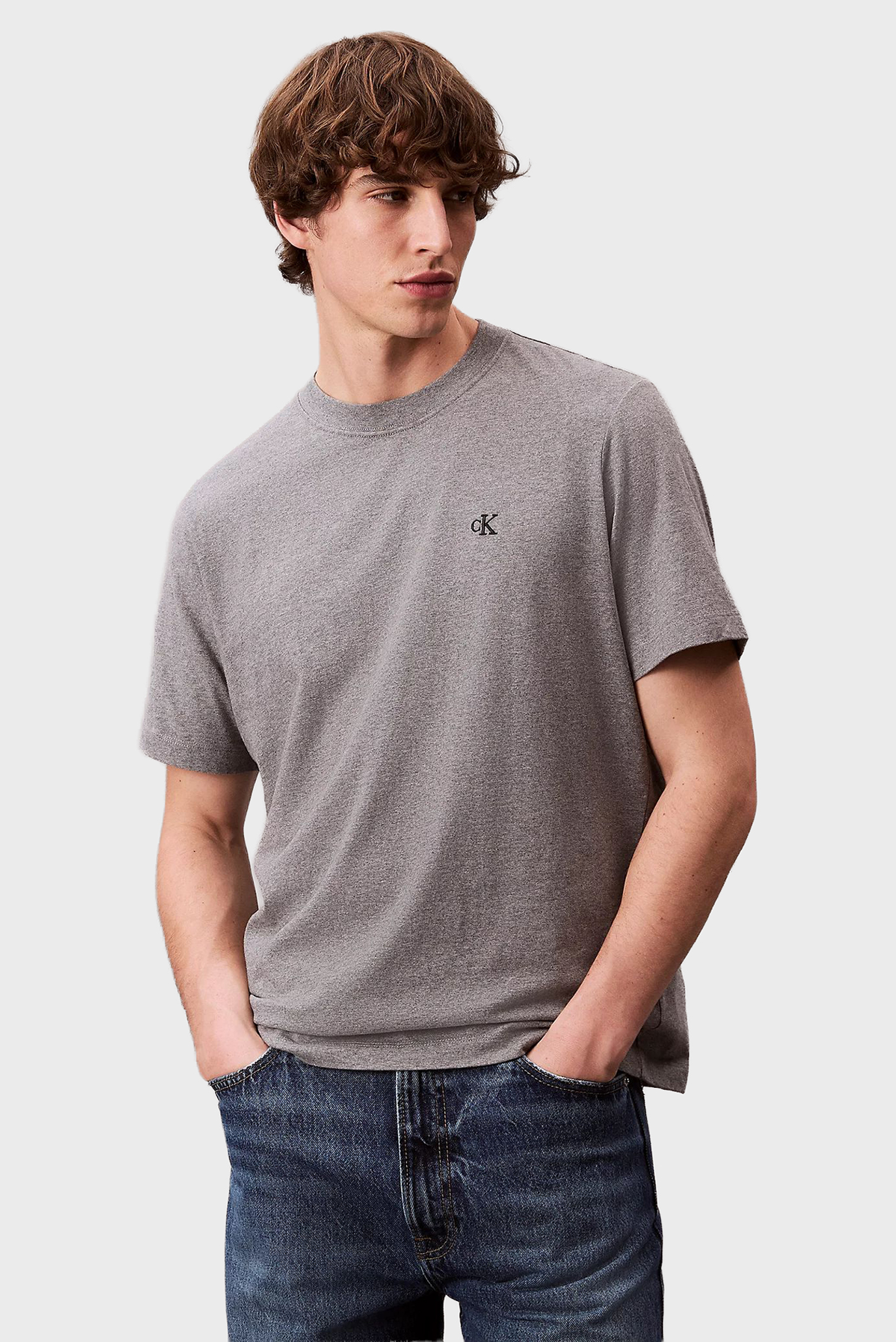 Мужская серая футболка SS EASY Серый XXL Calvin Klein Jeans LV04RC275G Мужская серая футболка SS EASY Серый XXL Calvin Klein Jeans LV04RC275G