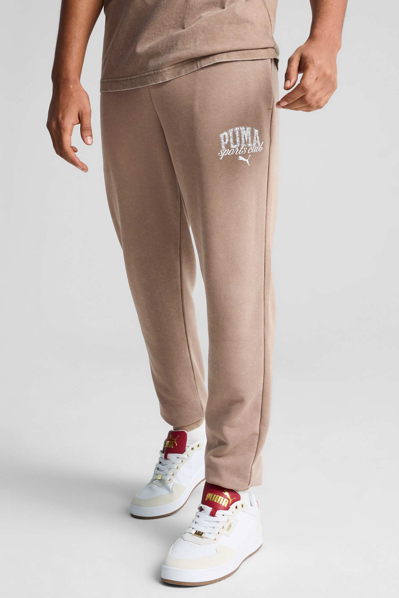 Мужские бежевые спортивные брюки PUMA Class Washed Sweatpants Men 1