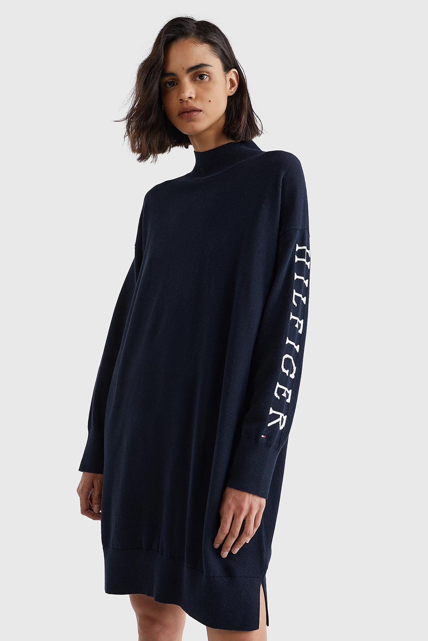 Женское темно-синее платье COTTON GRAPHIC Синий XS Tommy Hilfiger WW0WW36651