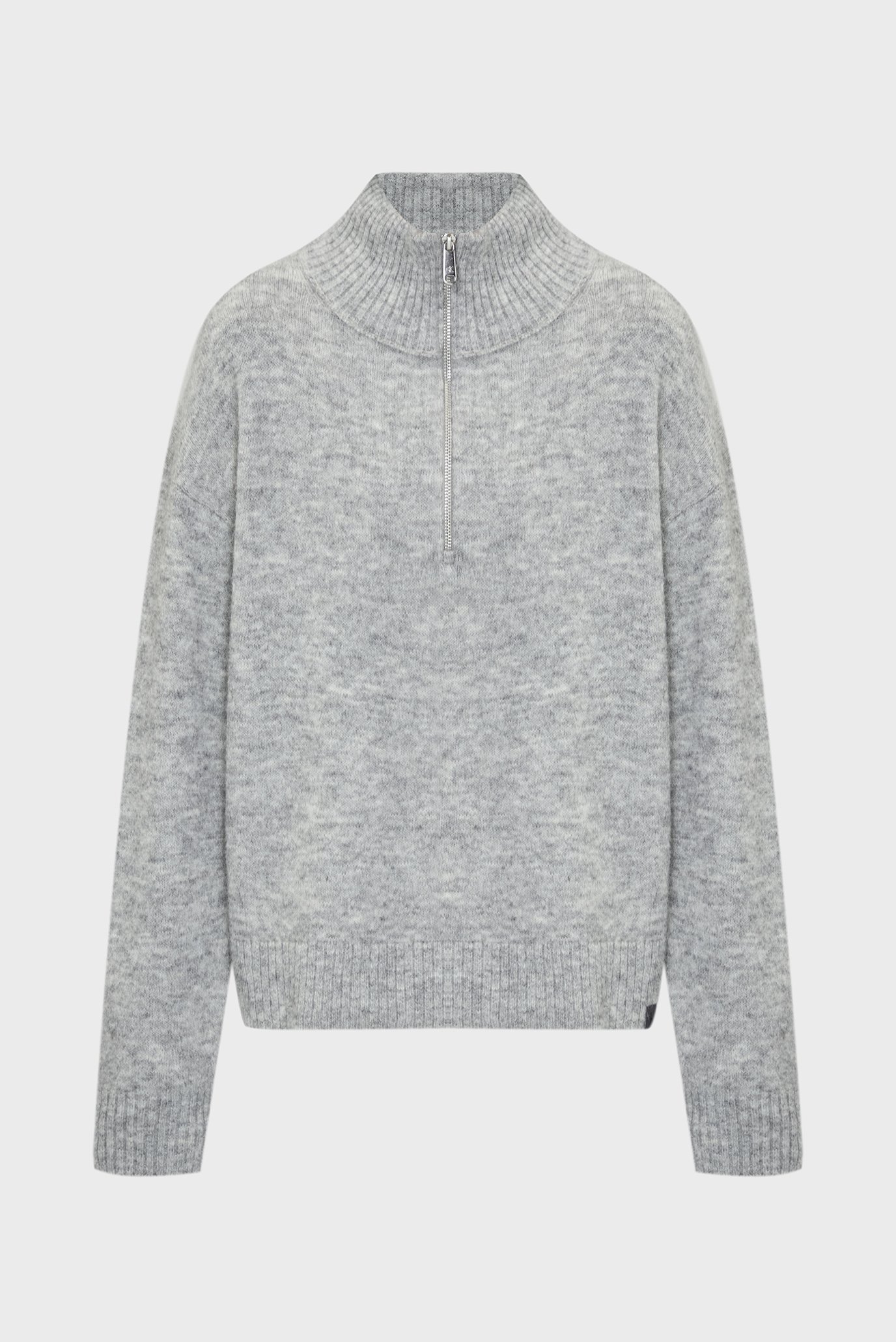 Жіноча сіра кофта TEXTURED HALF ZIP 1