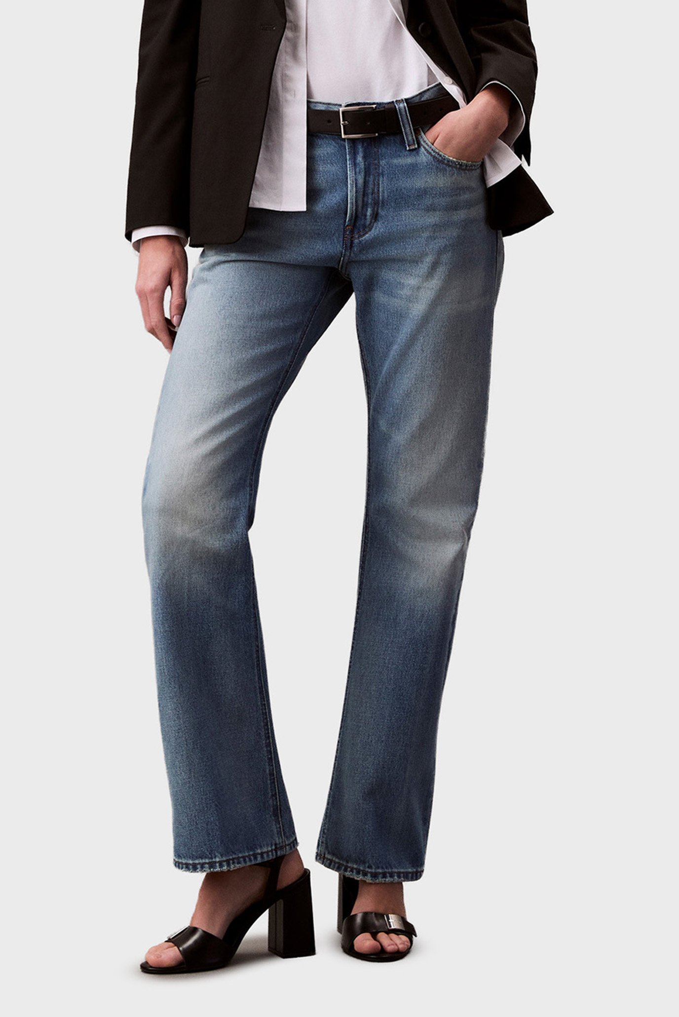 Женские голубые джинсы RELAXED BOOTCUT Голубой 24 Calvin Klein Jeans LV047B957G Женские голубые джинсы RELAXED BOOTCUT Голубой 24 Calvin Klein Jeans LV047B957G