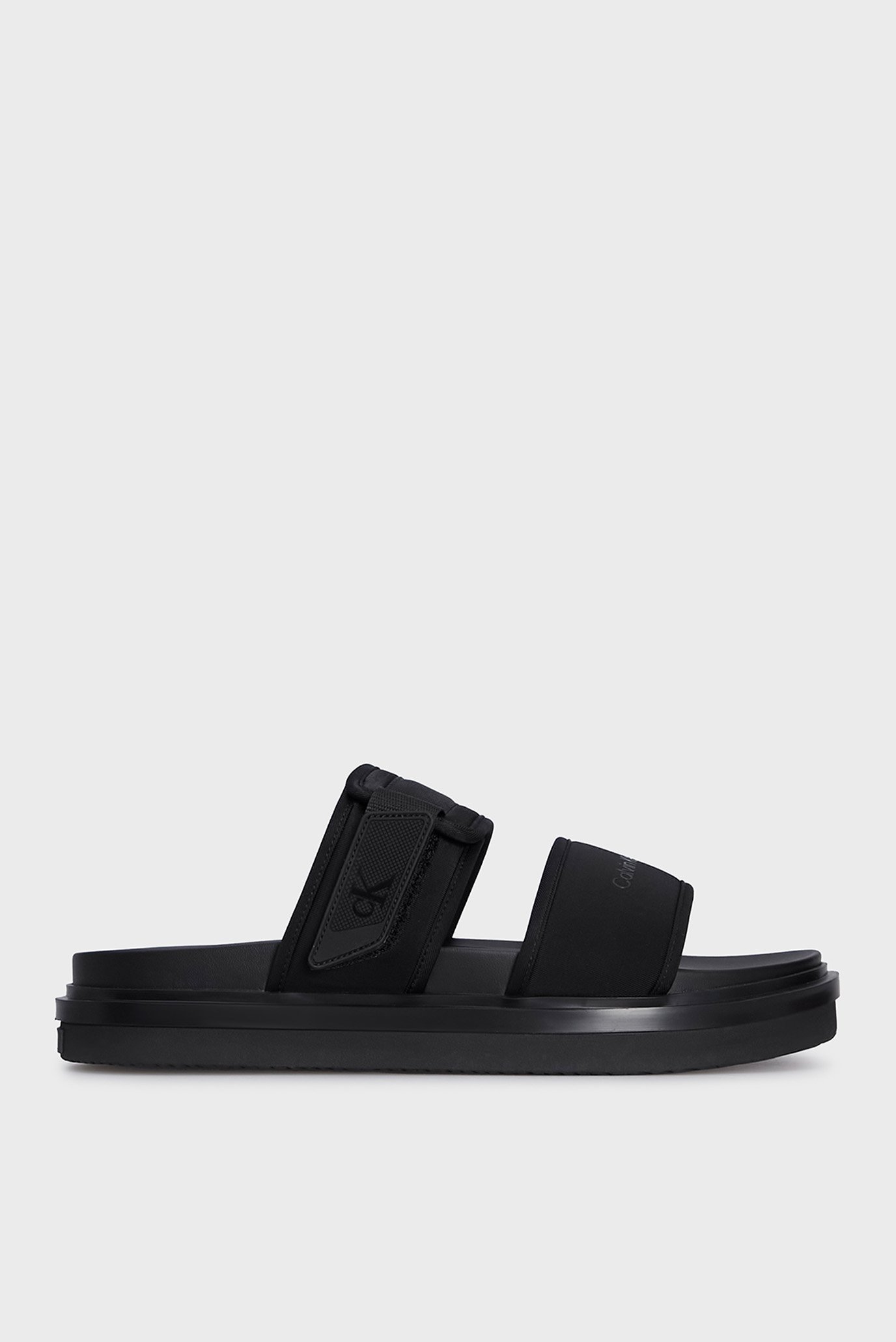 Мужские черные слайдеры DOUBLE BAR SANDAL 1