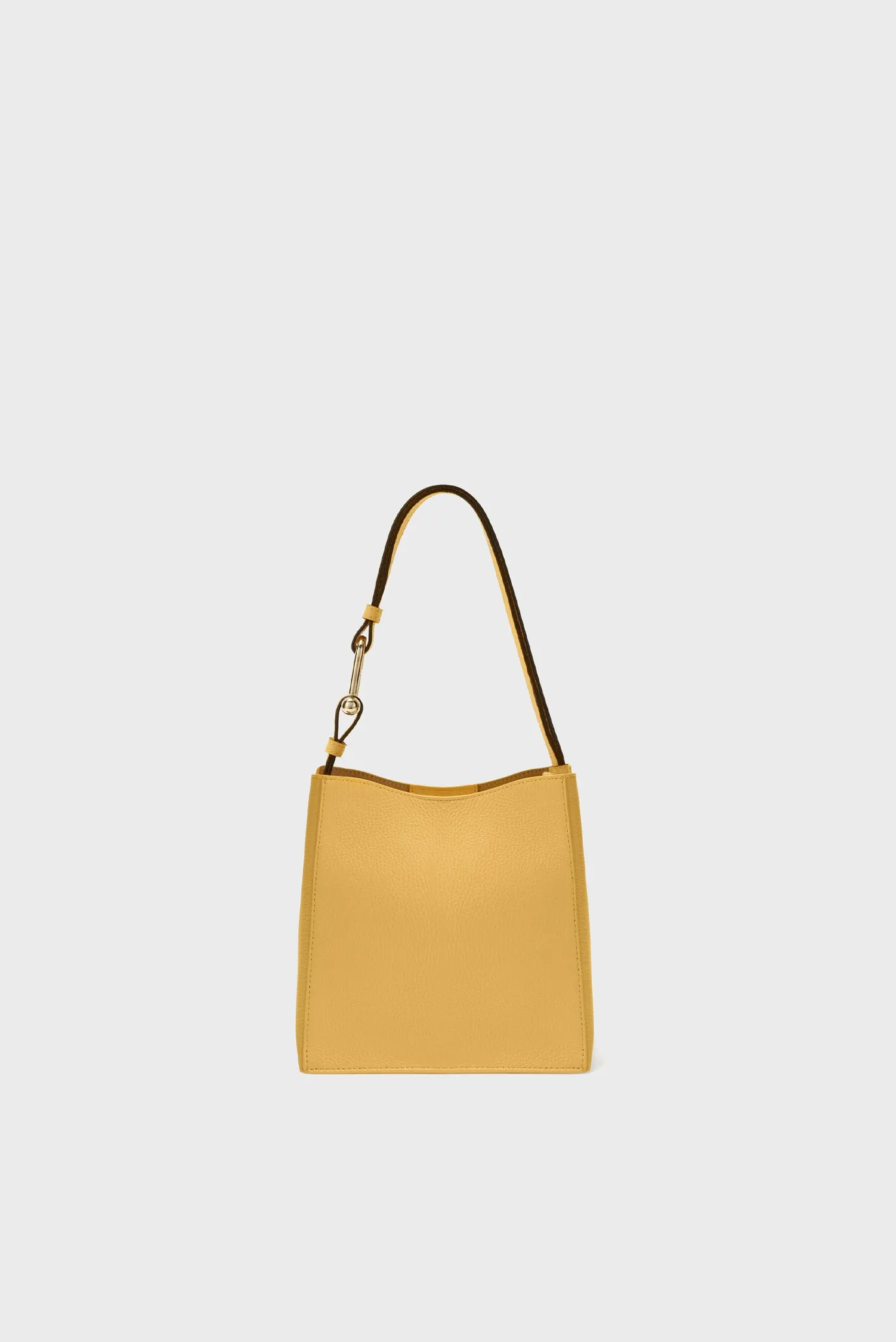 Женская желтая кожаная сумка 1