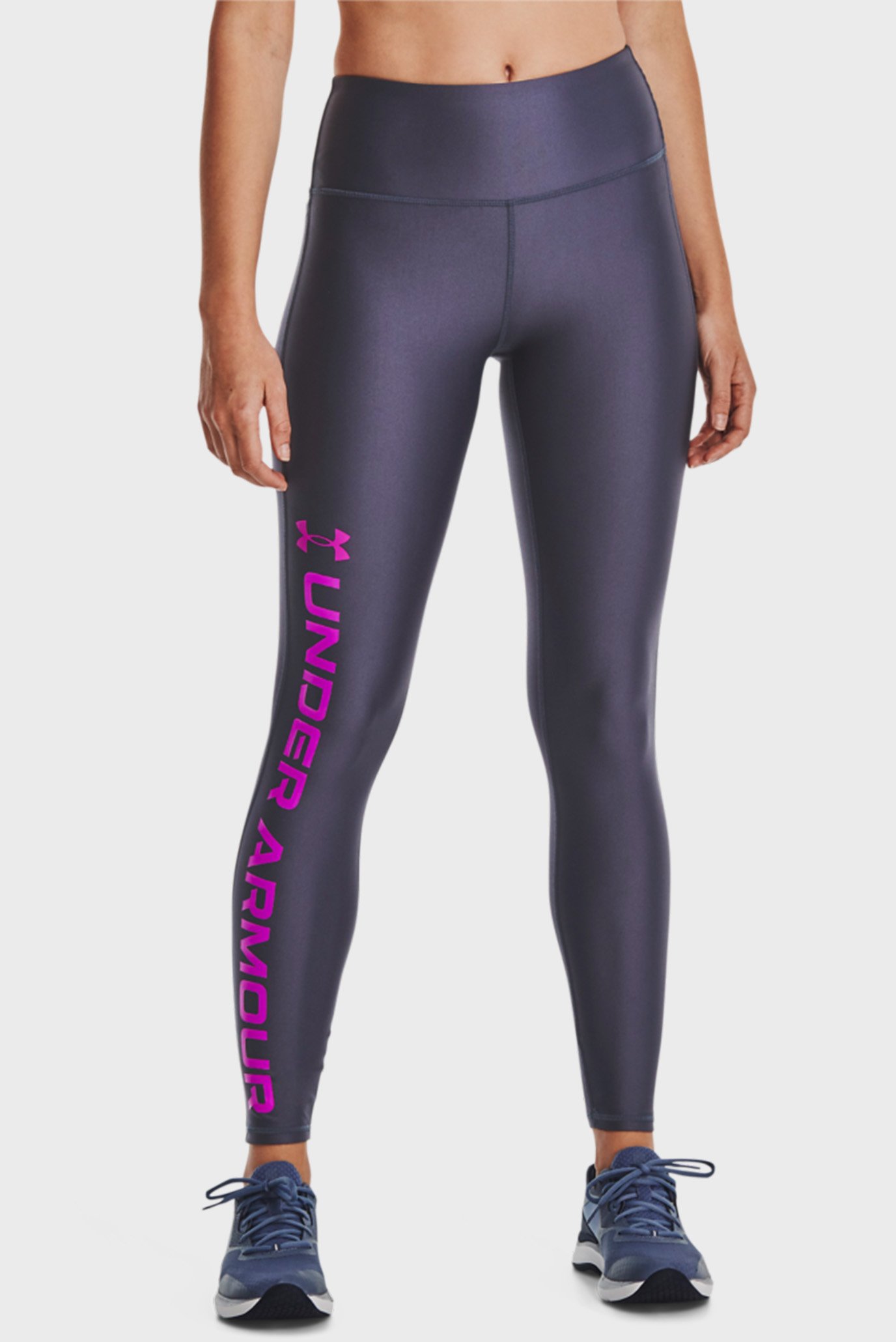 Женские фиолетовые тайтсы Armour Branded Legging-GRY 1