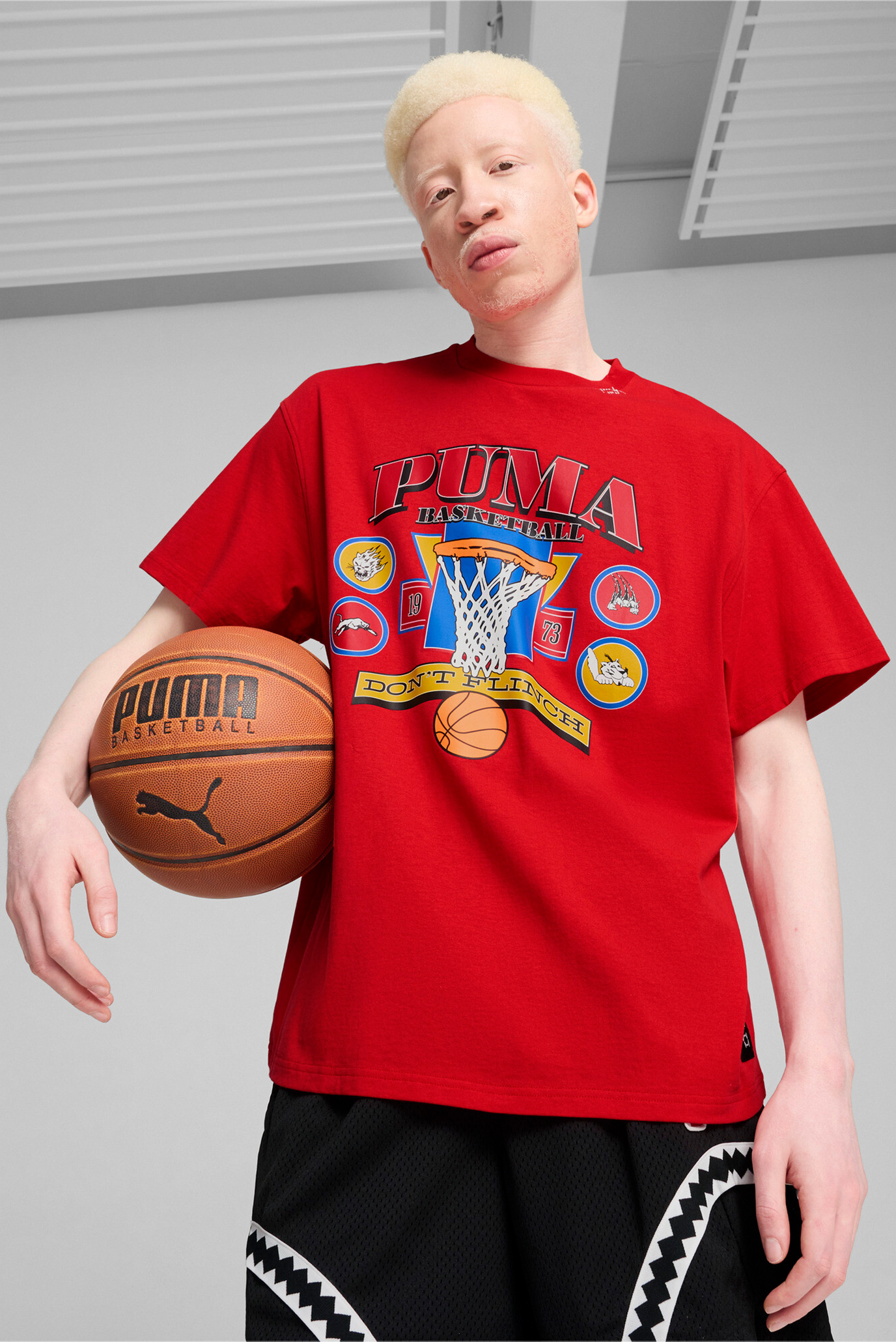 Мужская красная футболка Crowd Craze Basketball Tee 2 Men 1