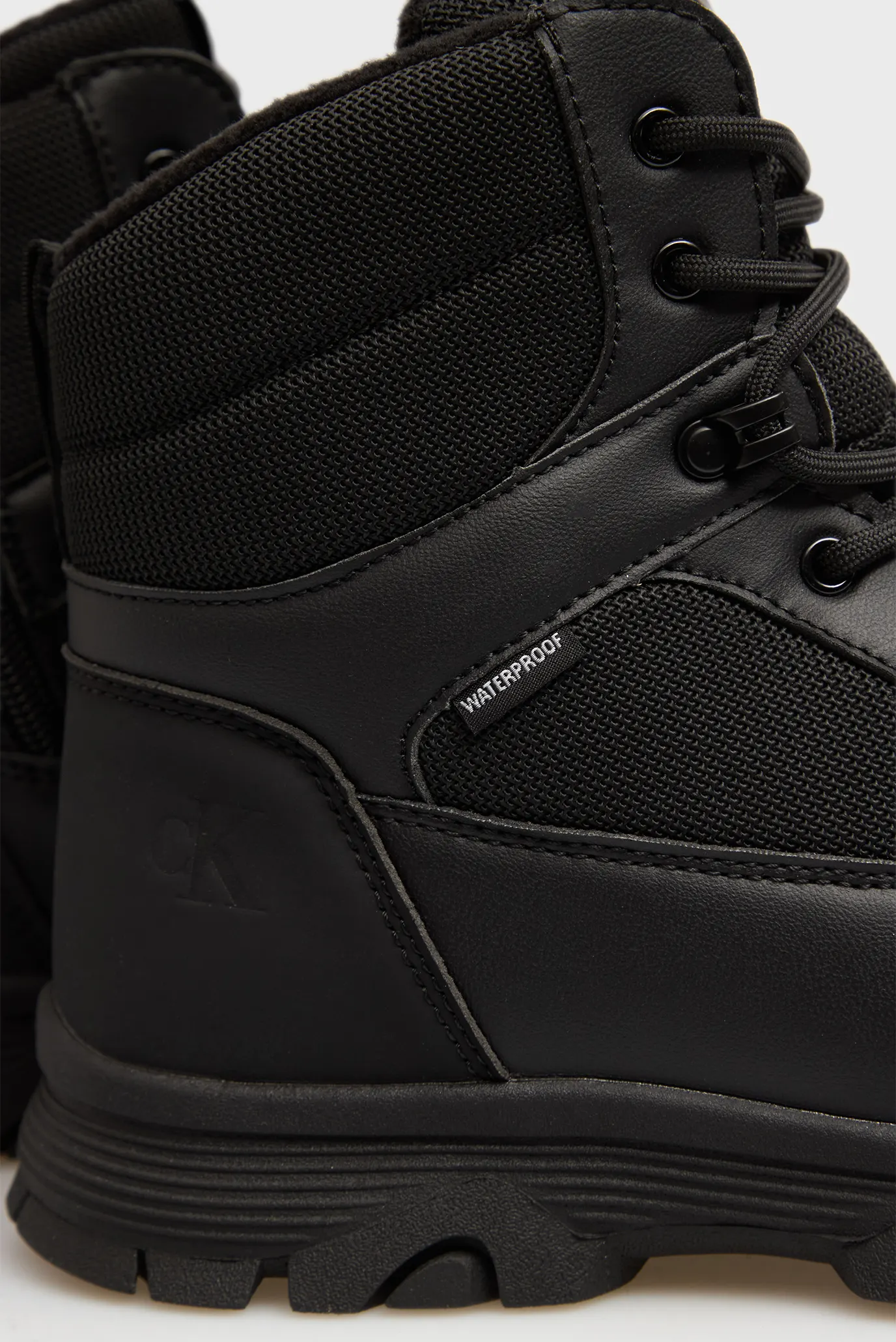 Детские черные ботинки LACE-UP 2