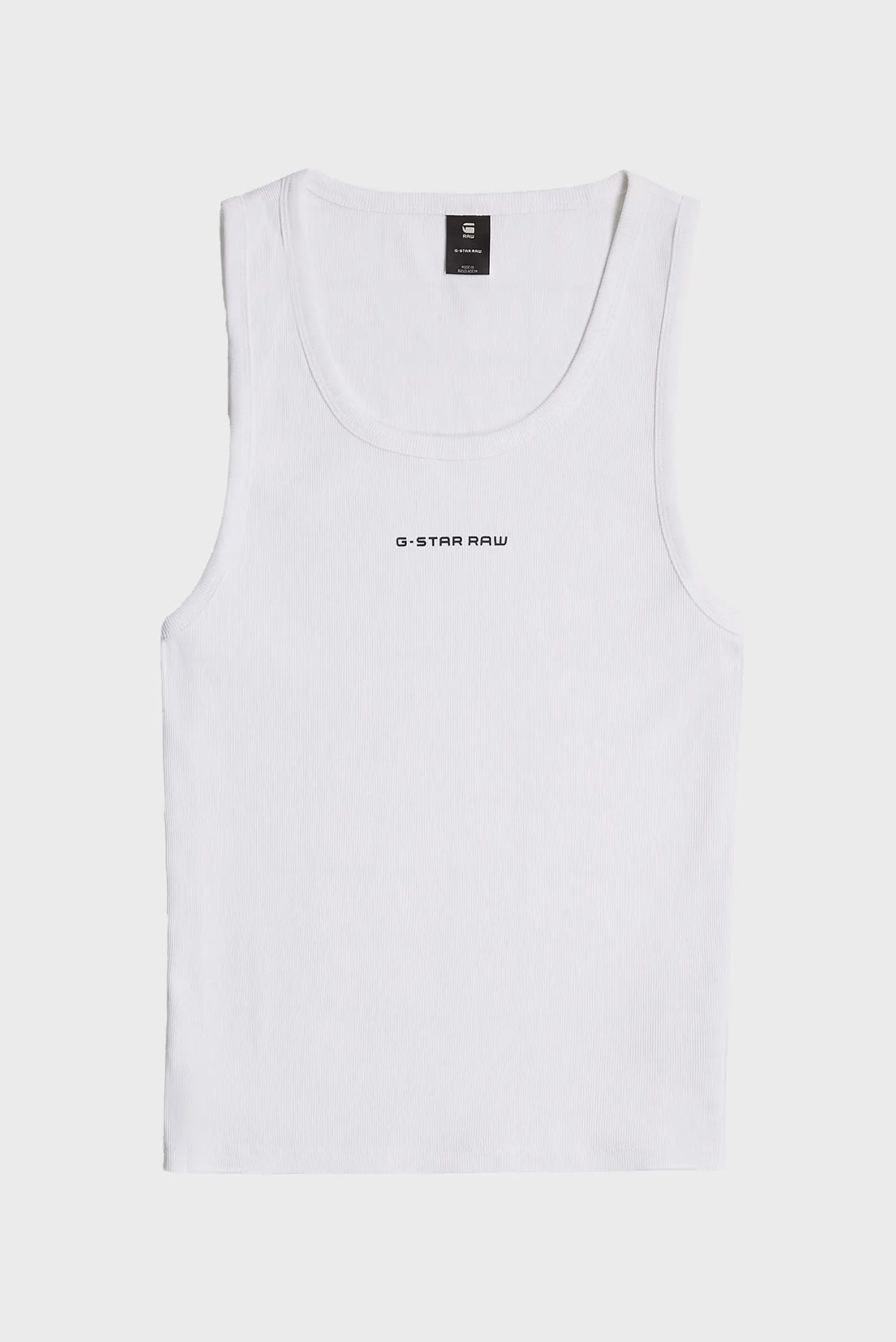 Чоловіча біла майка Rib 7