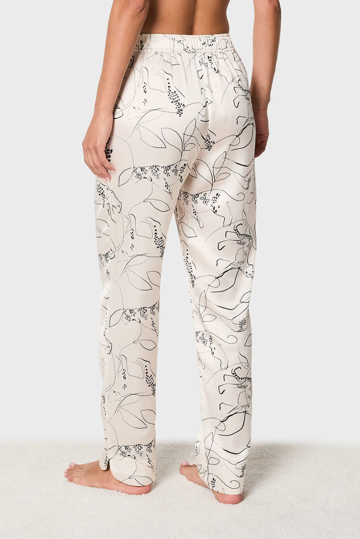 Женские бежевые брюки с узором MAIME 3