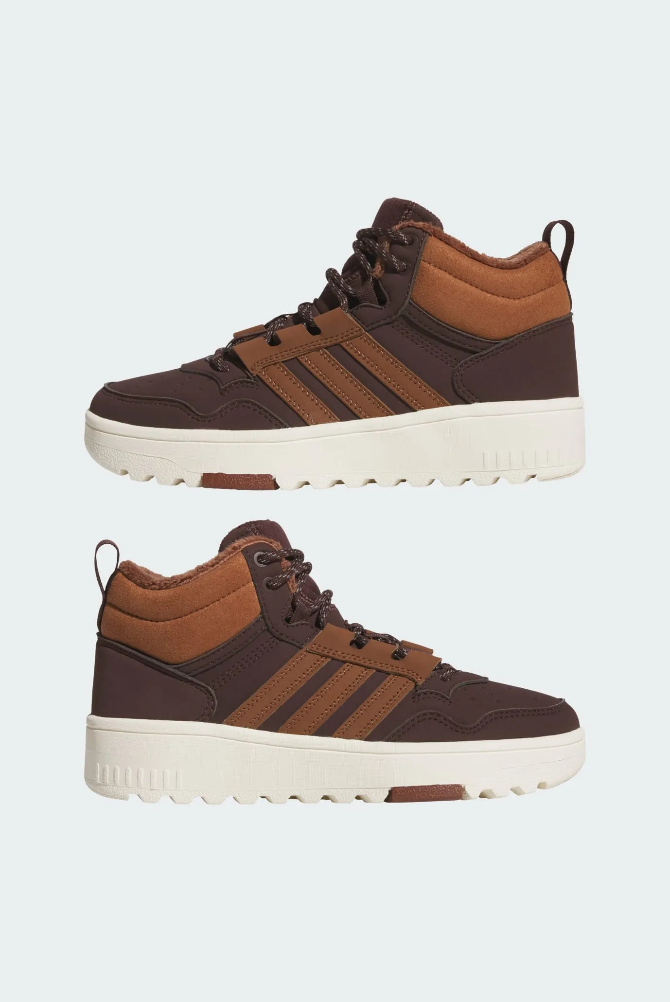 Дитячі коричневі хайтопи Hoops 4.0 Mid Kids 7