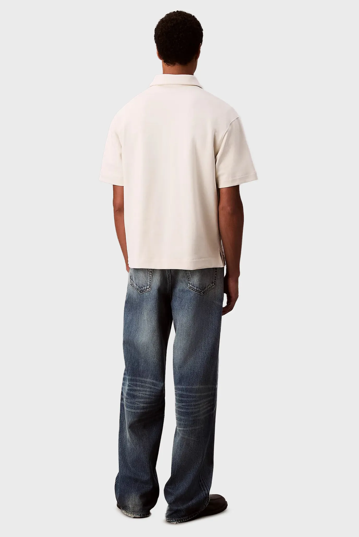 Чоловіче біле поло SS PREMIUM TERRY 3