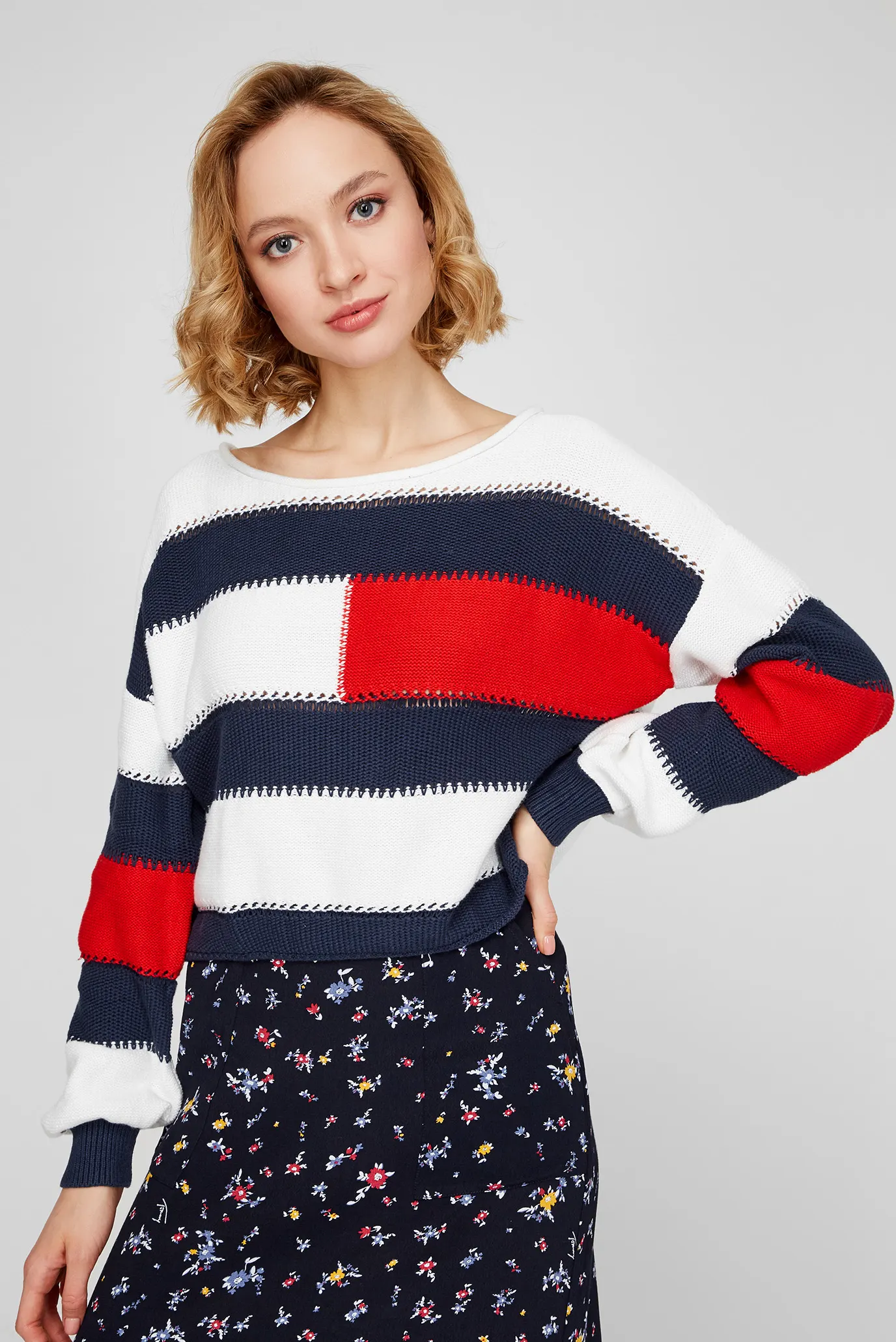 Женский джемпер в полоску TJW Tommy Jeans DW0DW10335 — MD-Fashion