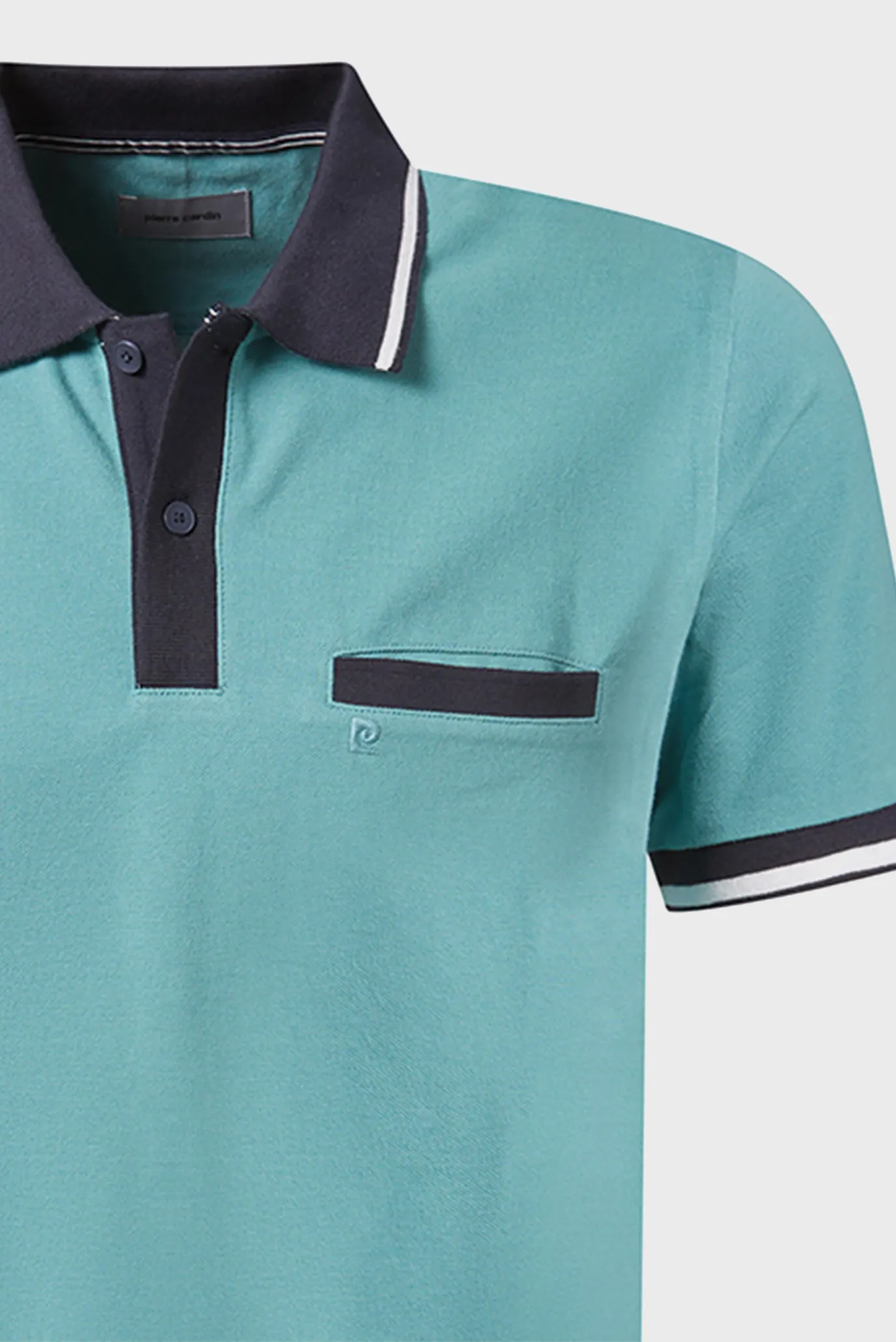 Мужское бирюзовое поло 2