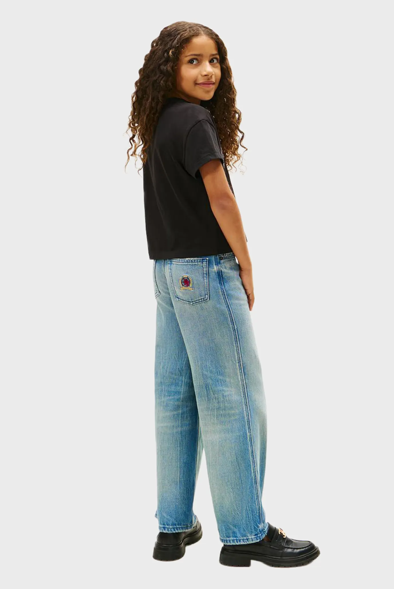 Дитяча чорна футболка VARSITY 3