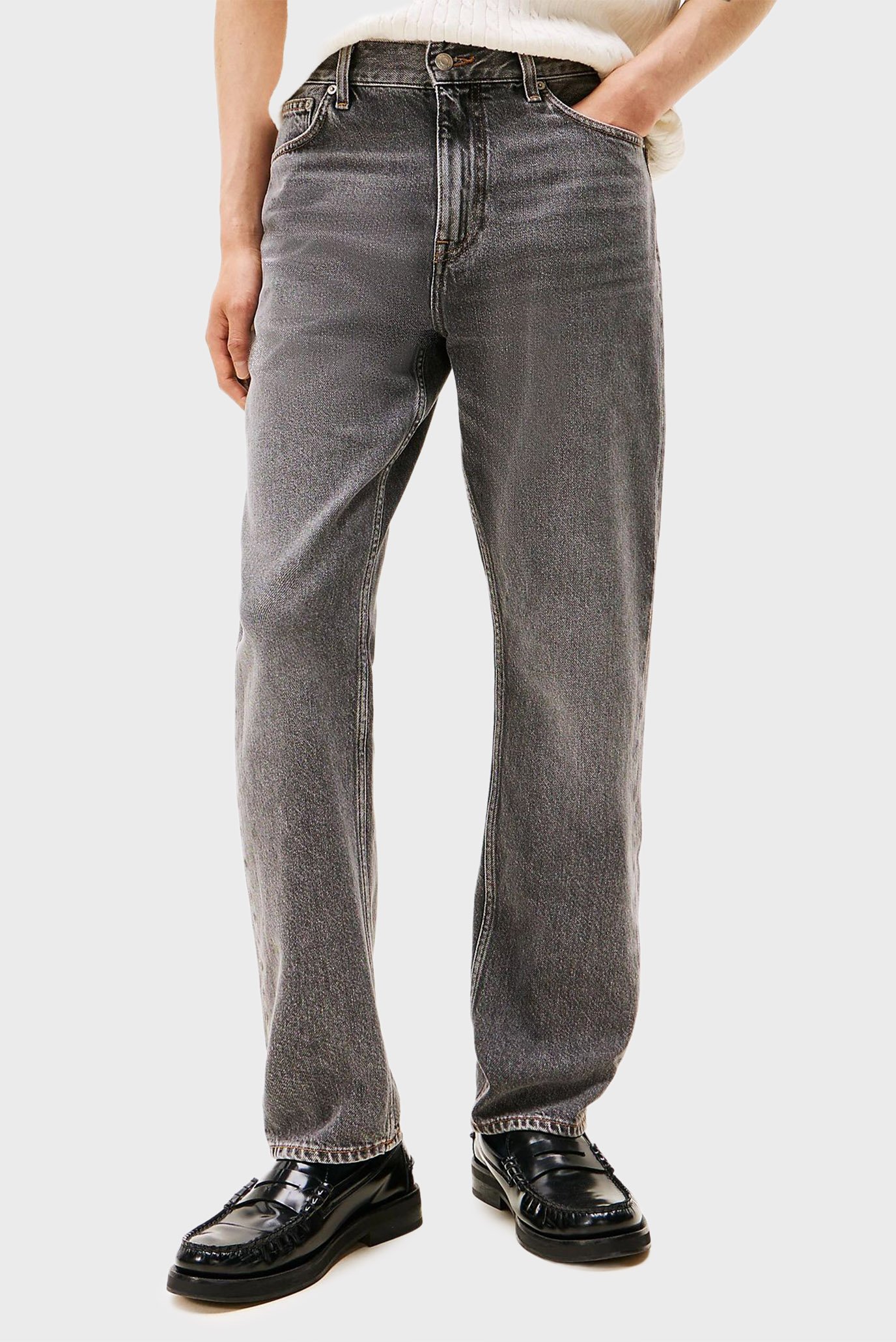 Мужские серые джинсы REGULAR MERCER Серый 32-32 Tommy Hilfiger MW0MW39658 Мужские серые джинсы REGULAR MERCER Серый 32-32 Tommy Hilfiger MW0MW39658