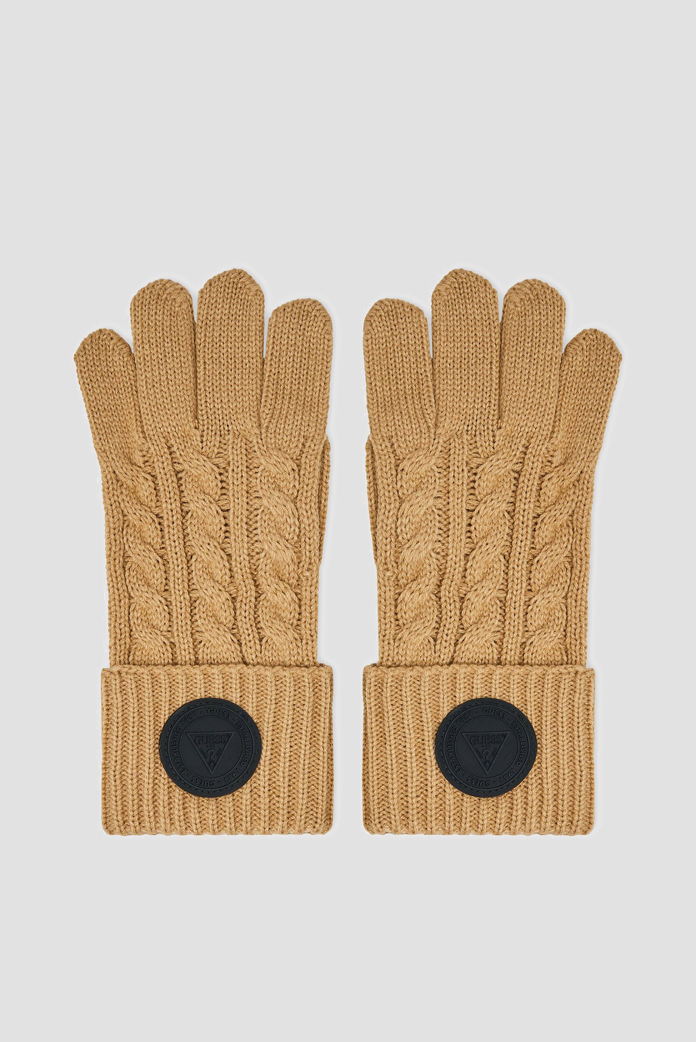 Женские бежевые перчатки 1