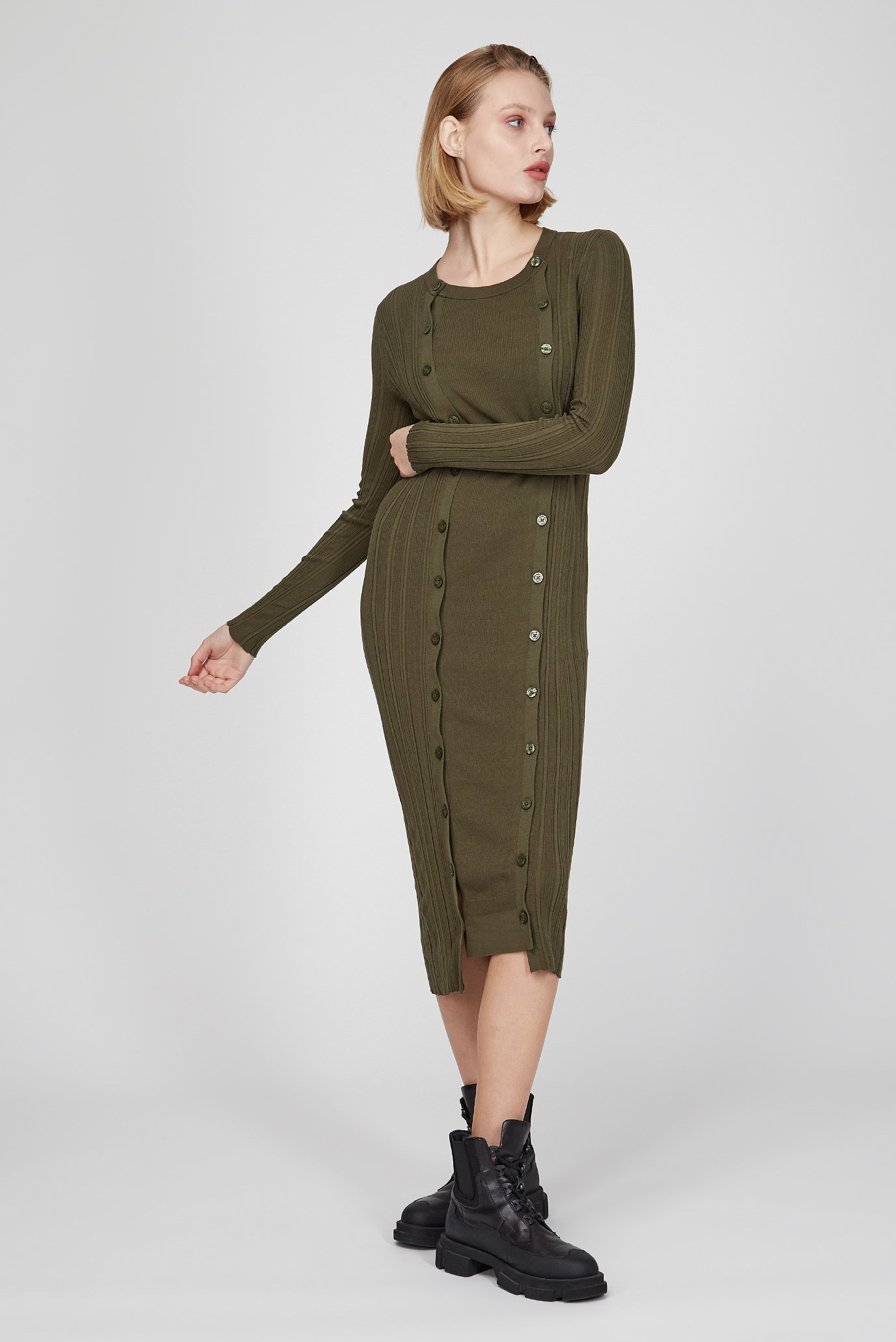 Женское зеленое платье M-GEORGIA 1