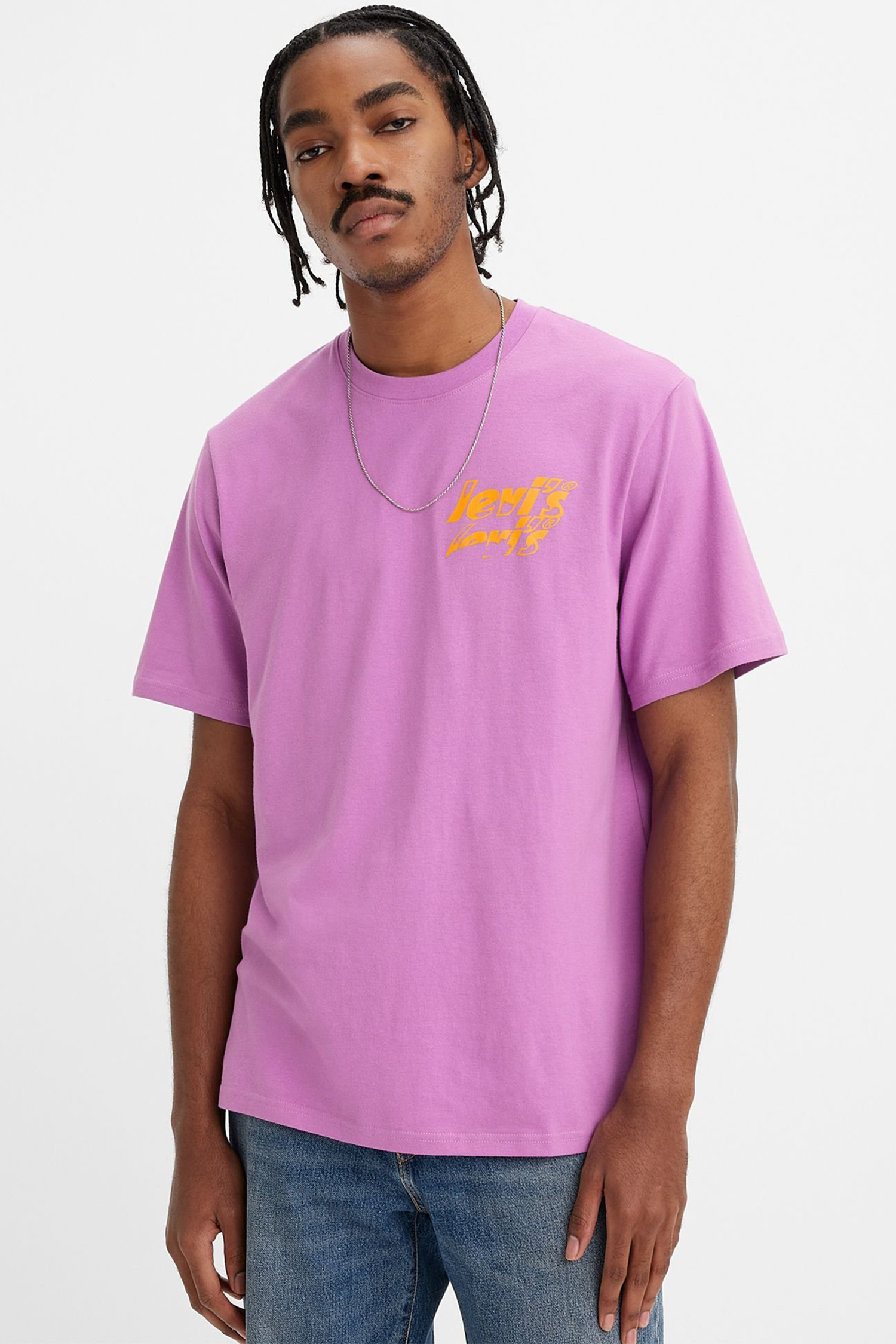 Мужская фиолетовая футболка 1