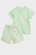 Детский мятный комплект одежды (футболка, шорты) Summer Allover