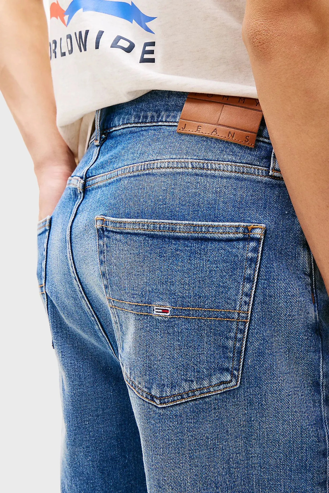 Мужские синие джинсовые шорты ISAAC RLXD BI0134 5