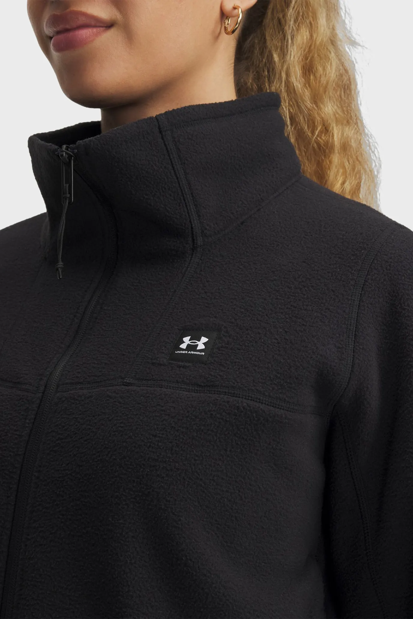 Жіноча чорна спортивна кофта UA W Expanse Fleece FZ 4