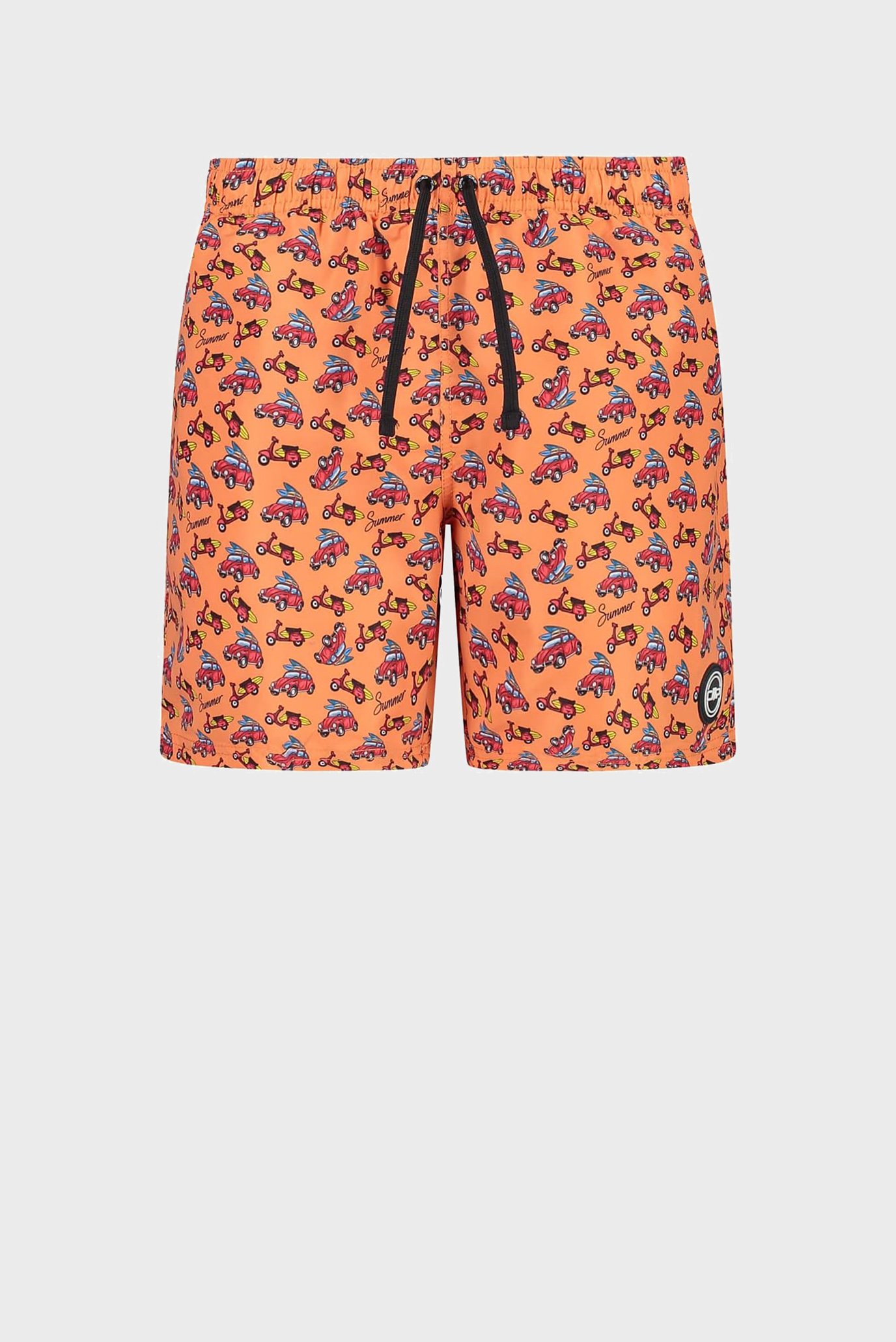 Детские оранжевые плавательные шорты с узором 1