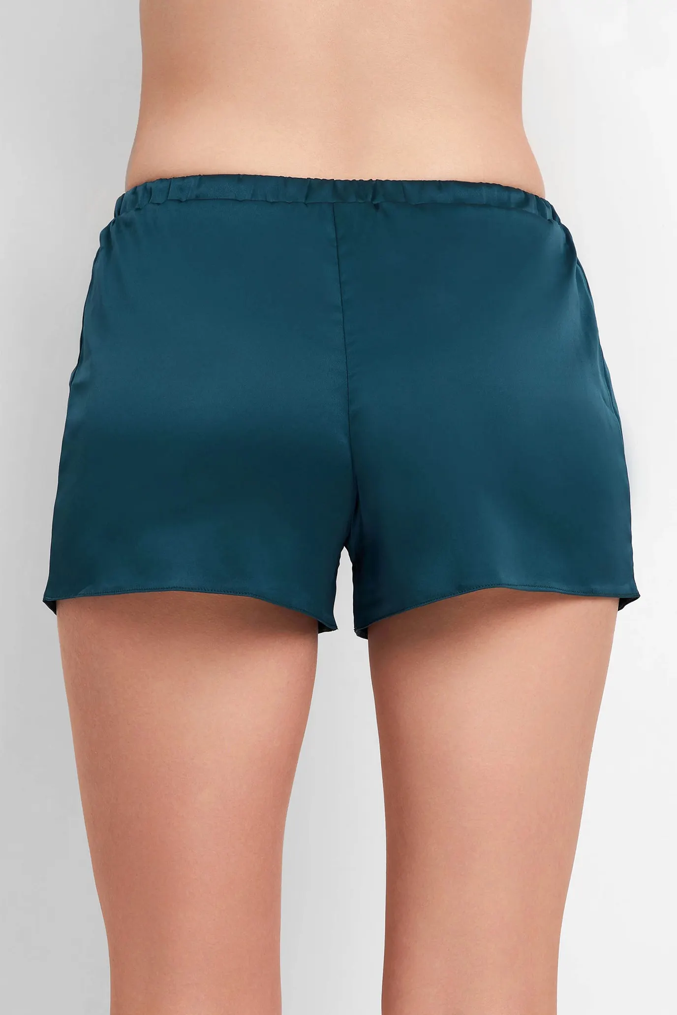 Жіноча бірюзова піжама (топ, шорти) 4