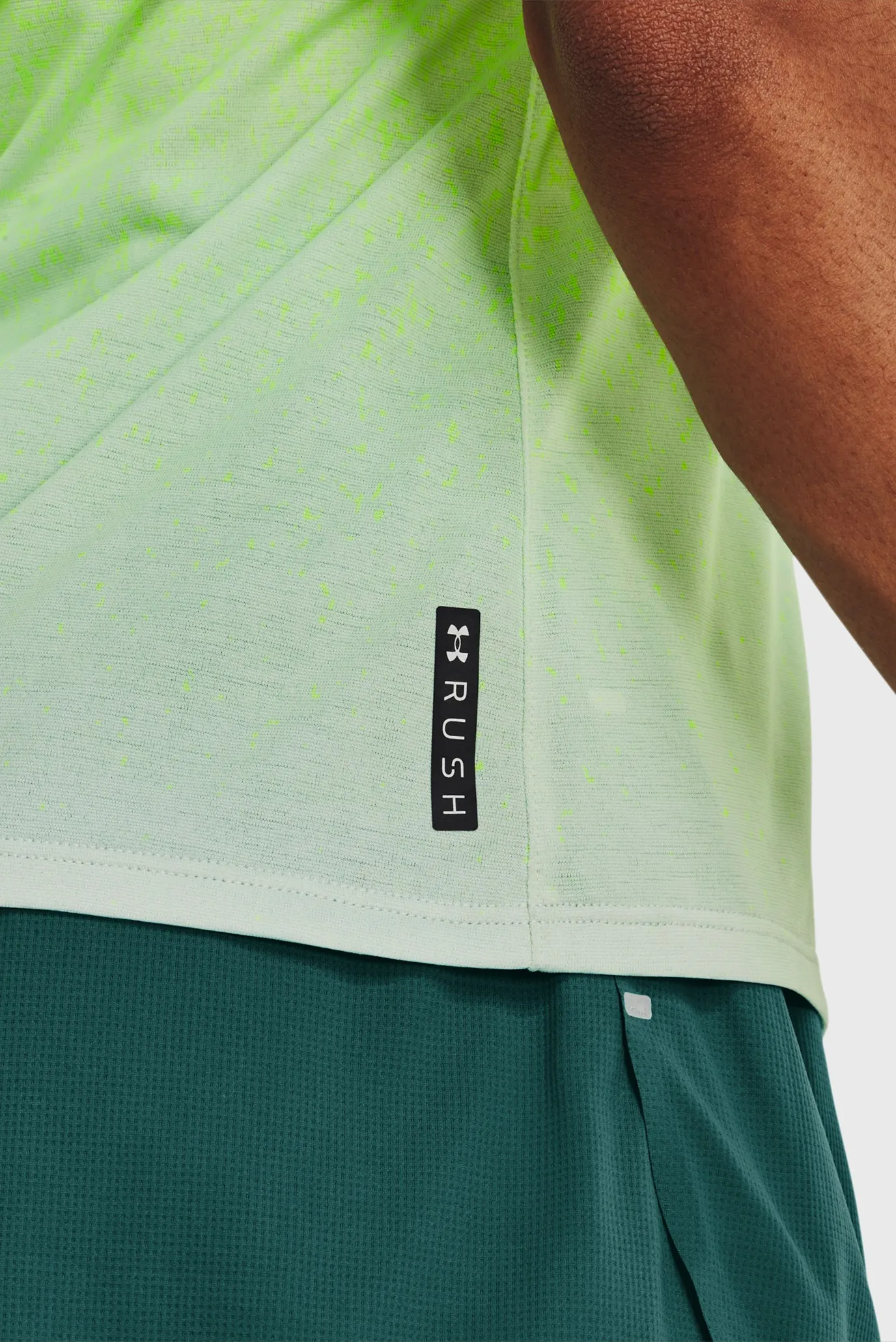 Жіноча салатова майка UA RUSH CICADA SINGLET 4