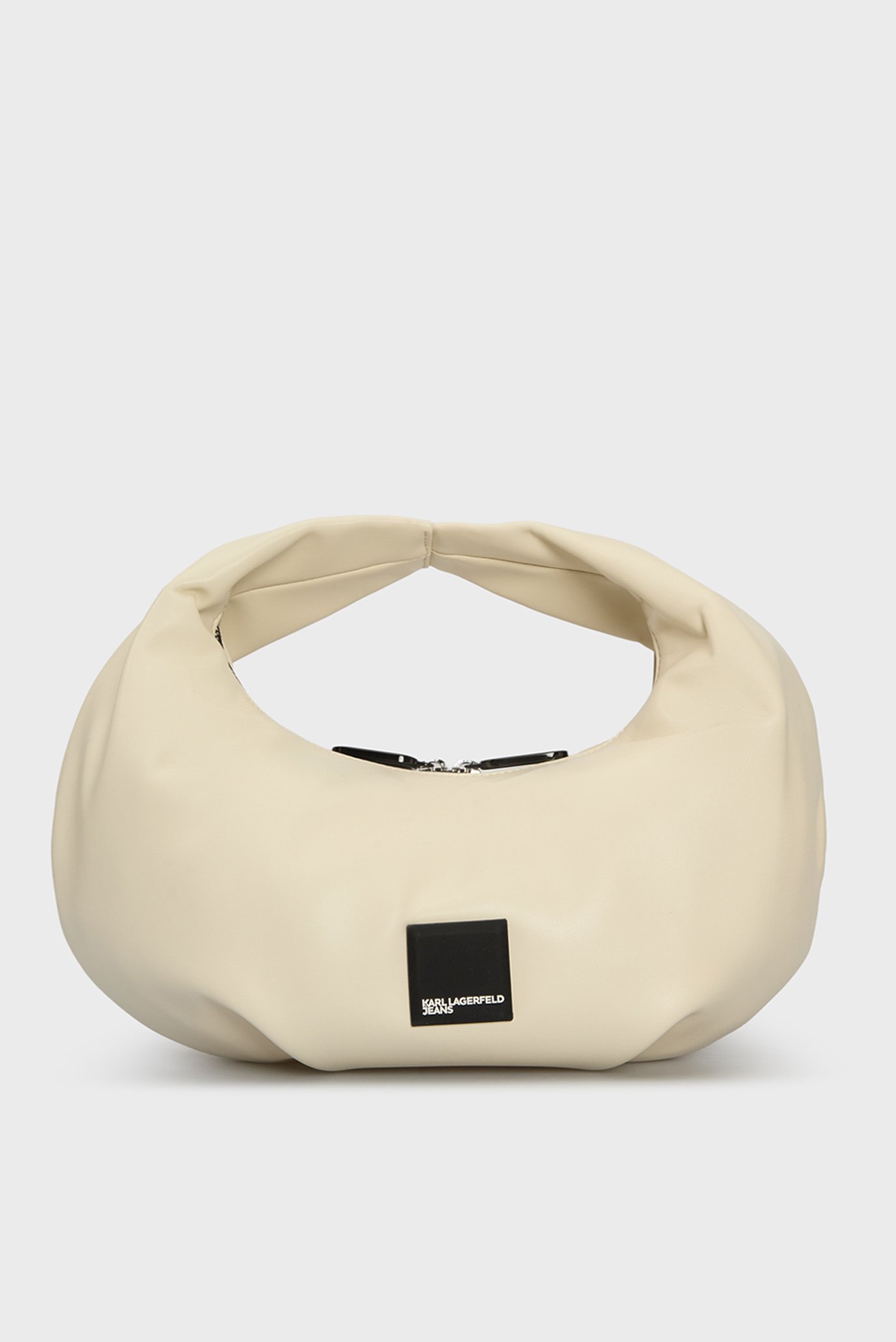 Женская белая сумка box logo hobo 1