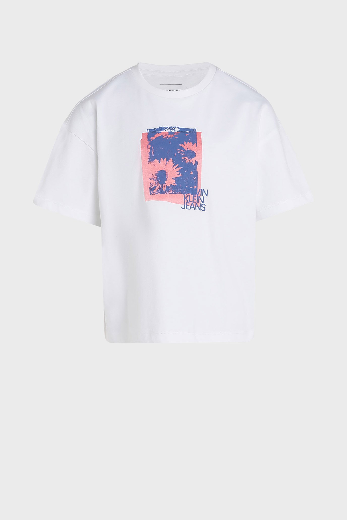 Детская белая футболка FLOWER GRAPHIC SS 1