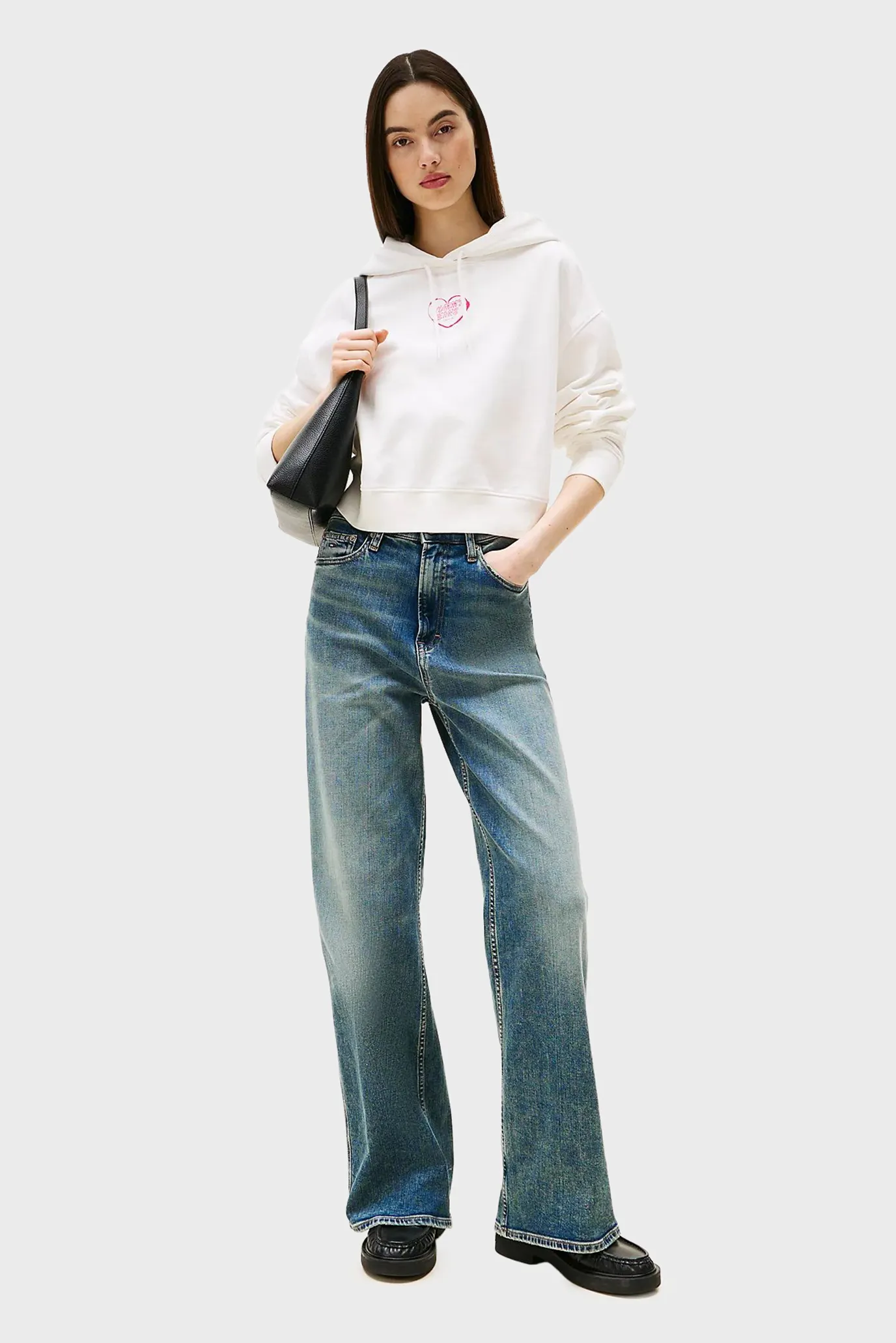Жіноче біле худі RLX CRP HEART 2