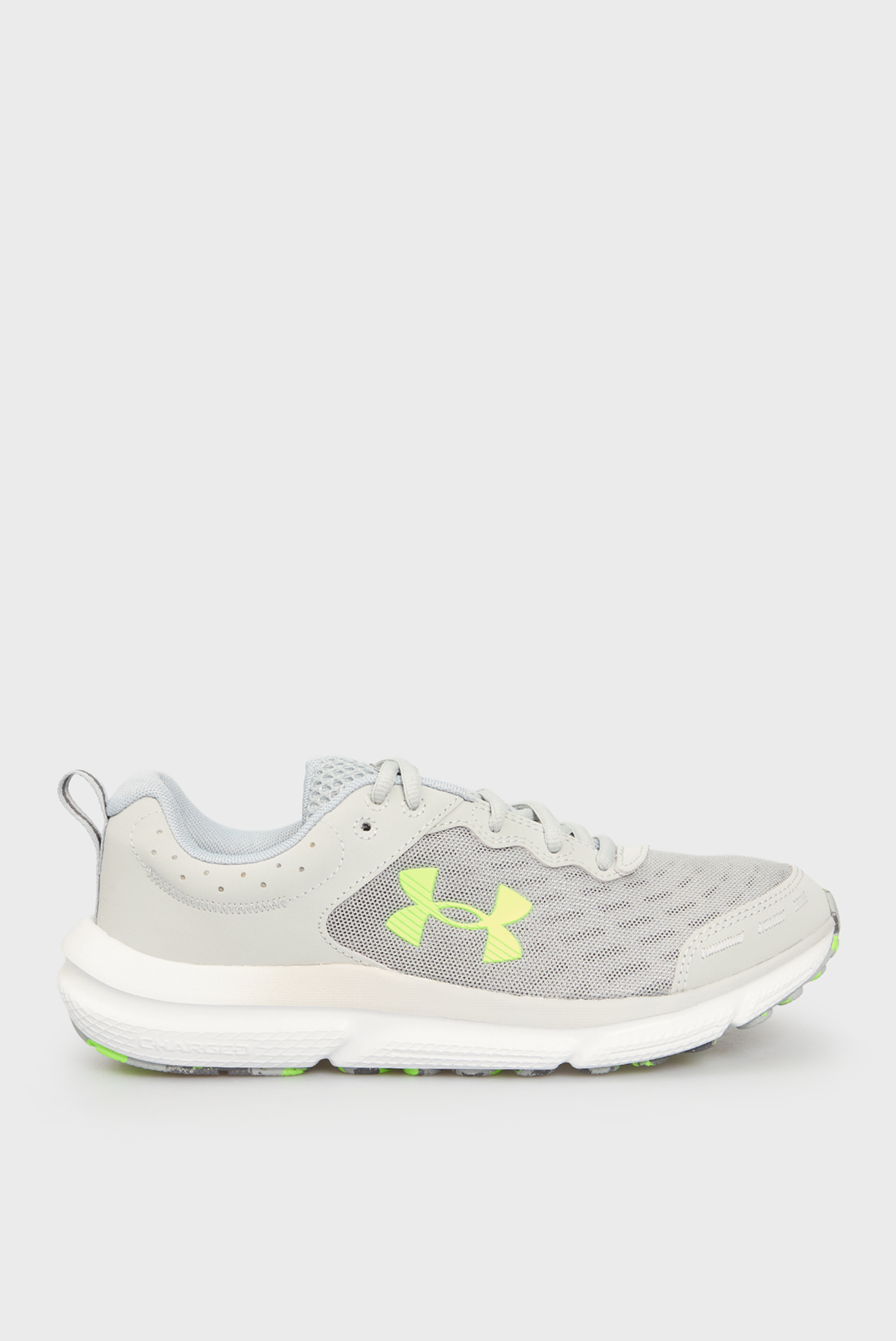 Мужские серые кроссовки UA Charged Assert 10 Серый 11 Under Armour 3026175-011 Мужские серые кроссовки UA Charged Assert 10 Серый 11 Under Armour 3026175-011