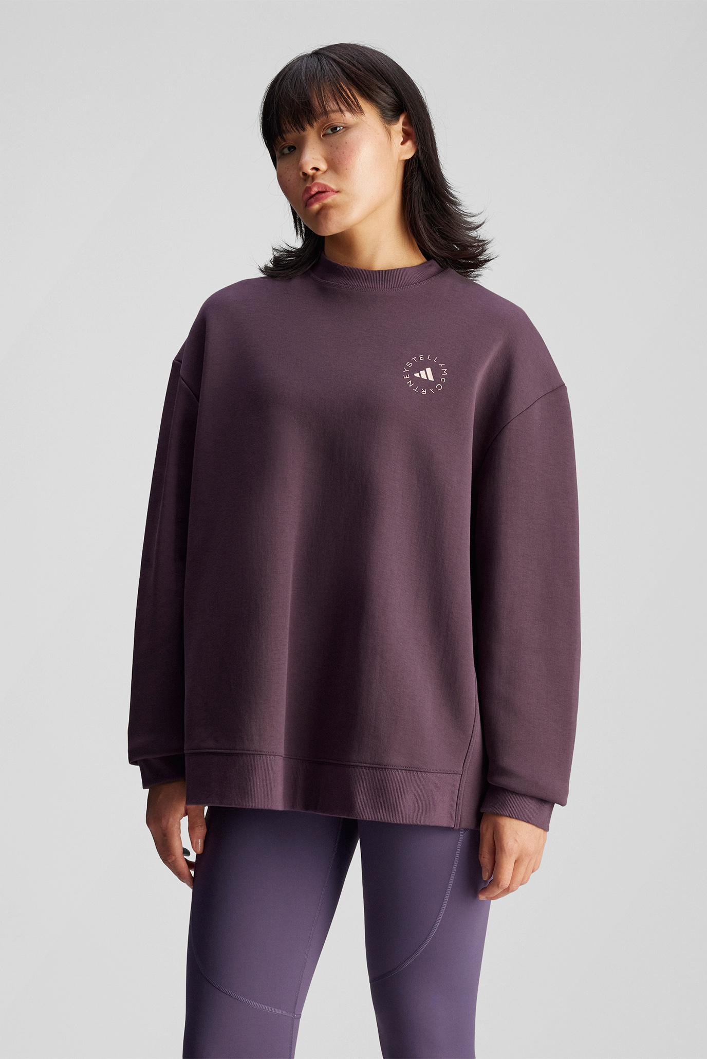 Женский фиолетовый свитшот adidas by Stella McCartney Loose Sweatshirt 1