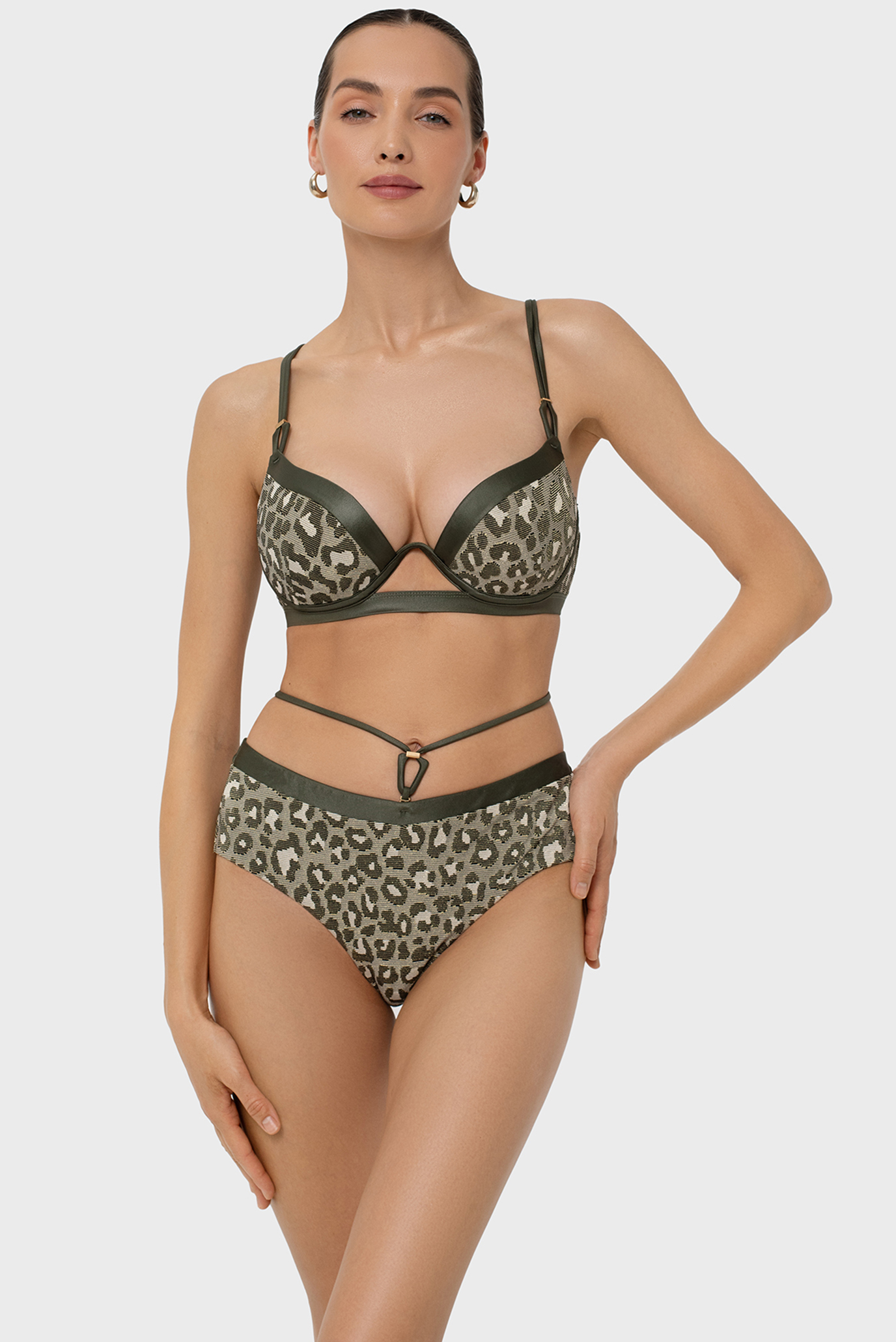 Женский оливковый лиф от купальника с узором Оливковый 36A MARC&ANDRE L2515-Y-782 Женский оливковый лиф от купальника с узором Оливковый 36A MARC&ANDRE L2515-Y-782