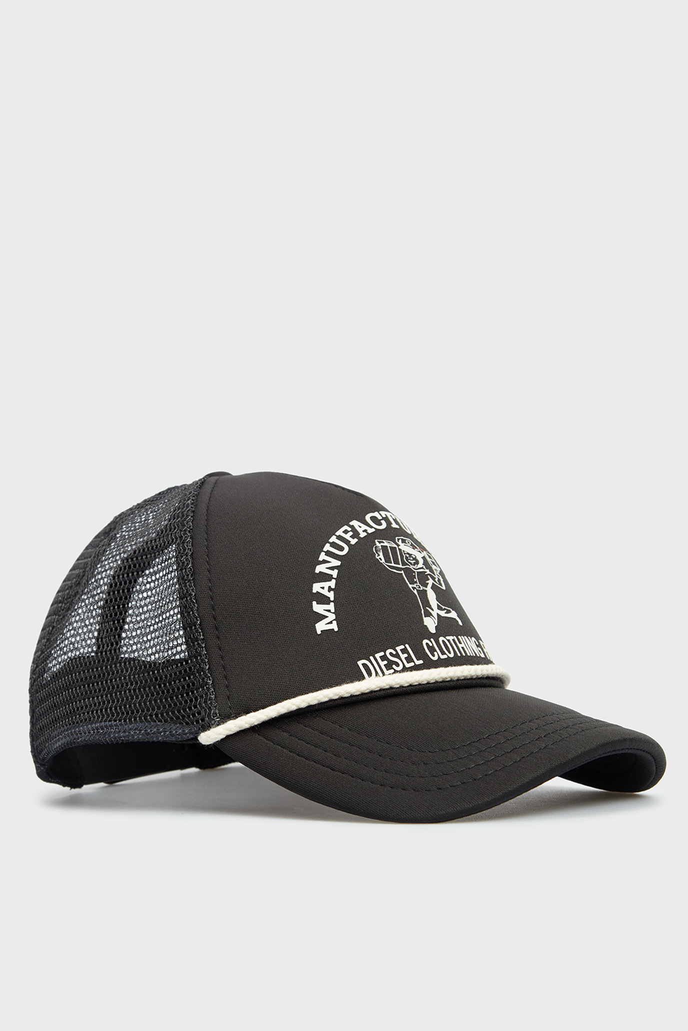 Мужская черная кепка Diesel A03714 0JEAC — MD-Fashion