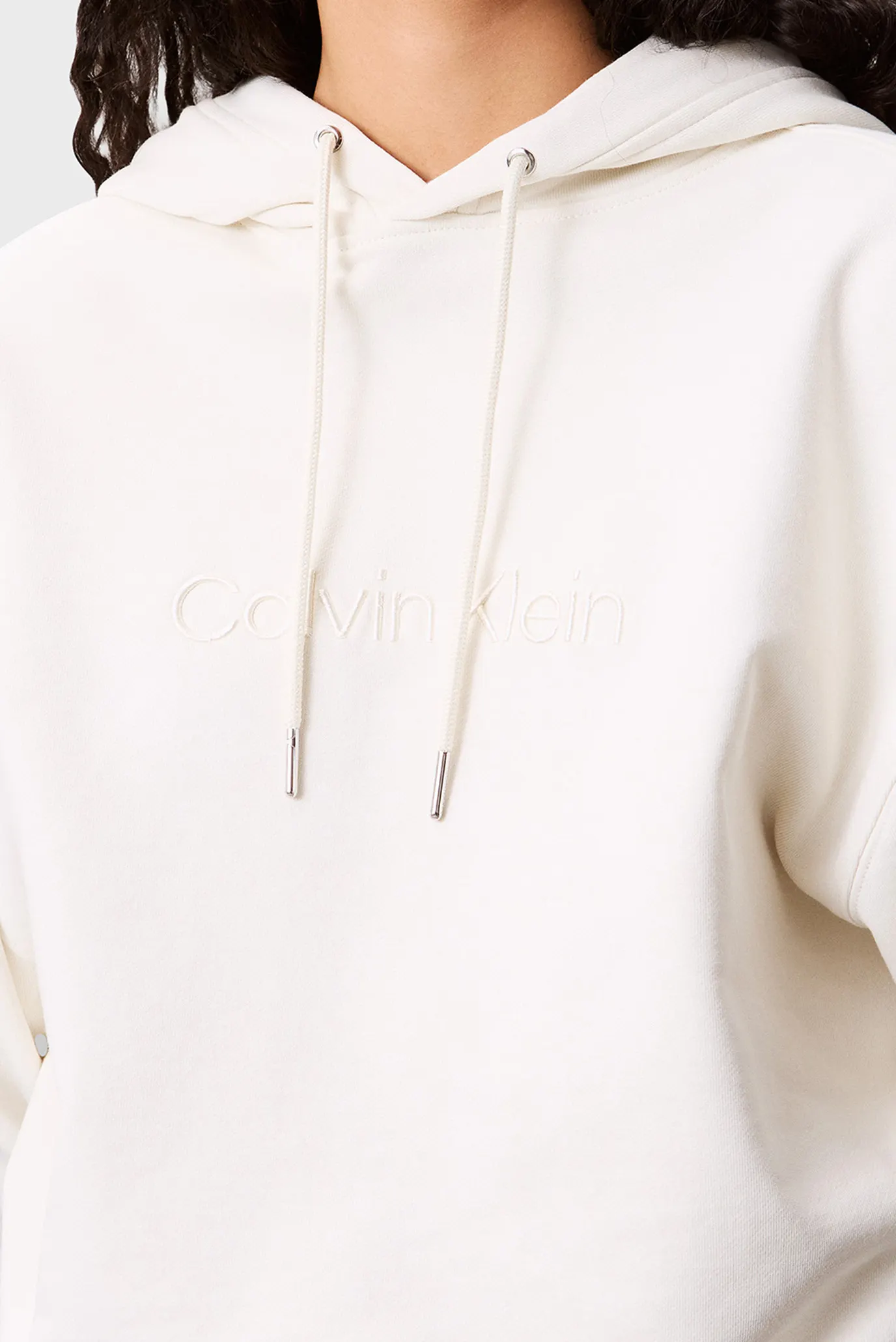 Женское белое худи  French Terry PO 5