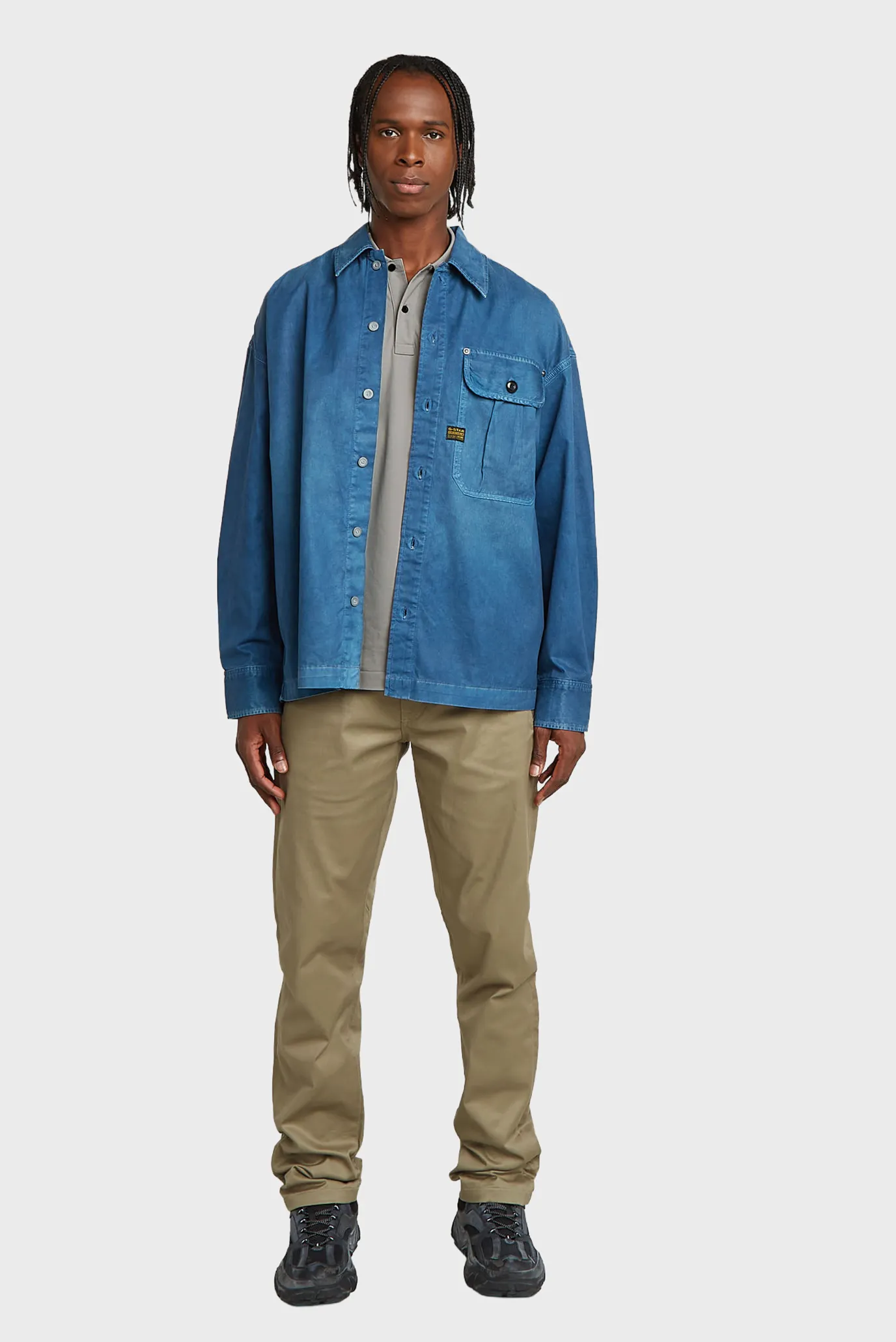 Чоловіче сіре поло Dunda 2