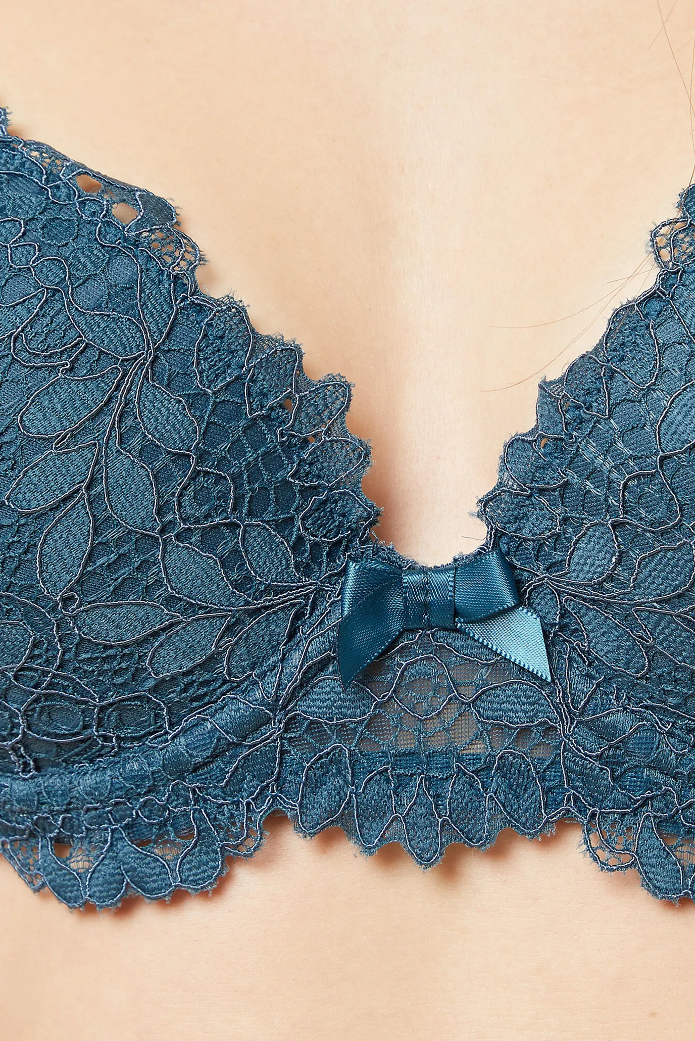 Жіночий бірюзовий бюстгальтер пуш-ап глибоке декольте SUCCESS 5