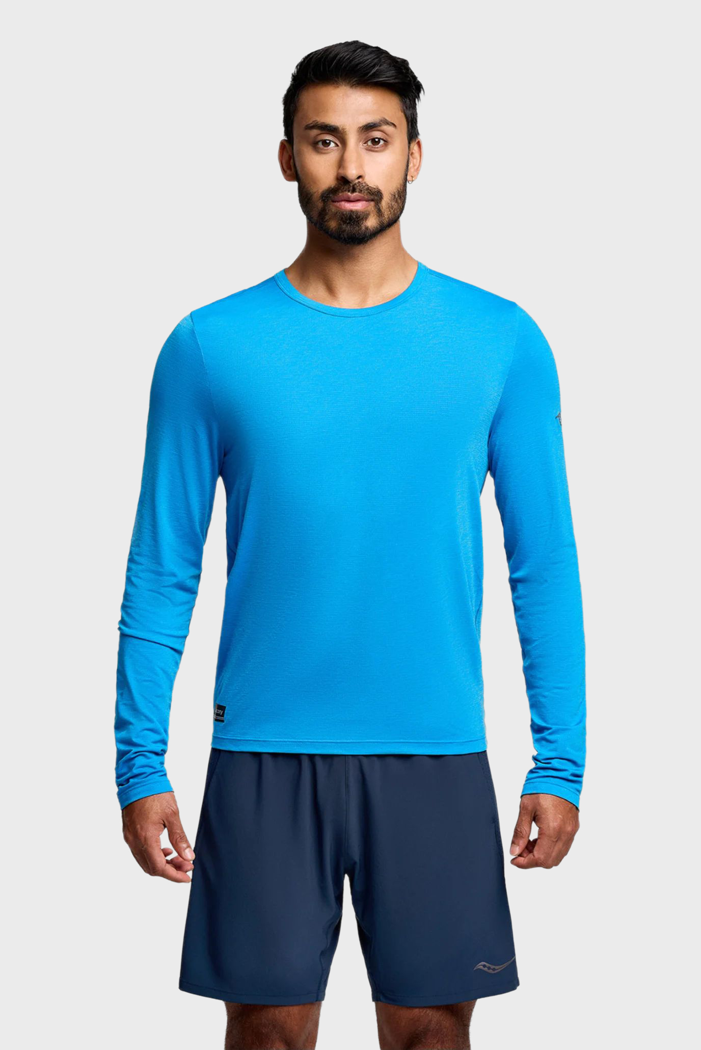 Мужской синий лонгслив STOPWATCH Синий XL Saucony SAM800379-CFH Мужской синий лонгслив STOPWATCH Синий XL Saucony SAM800379-CFH
