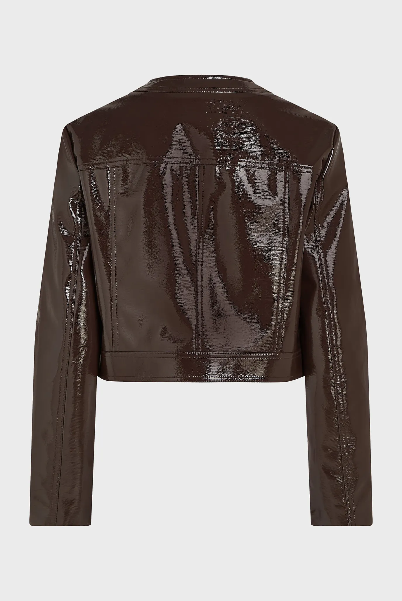 Женская темно-коричневая куртка patent 6