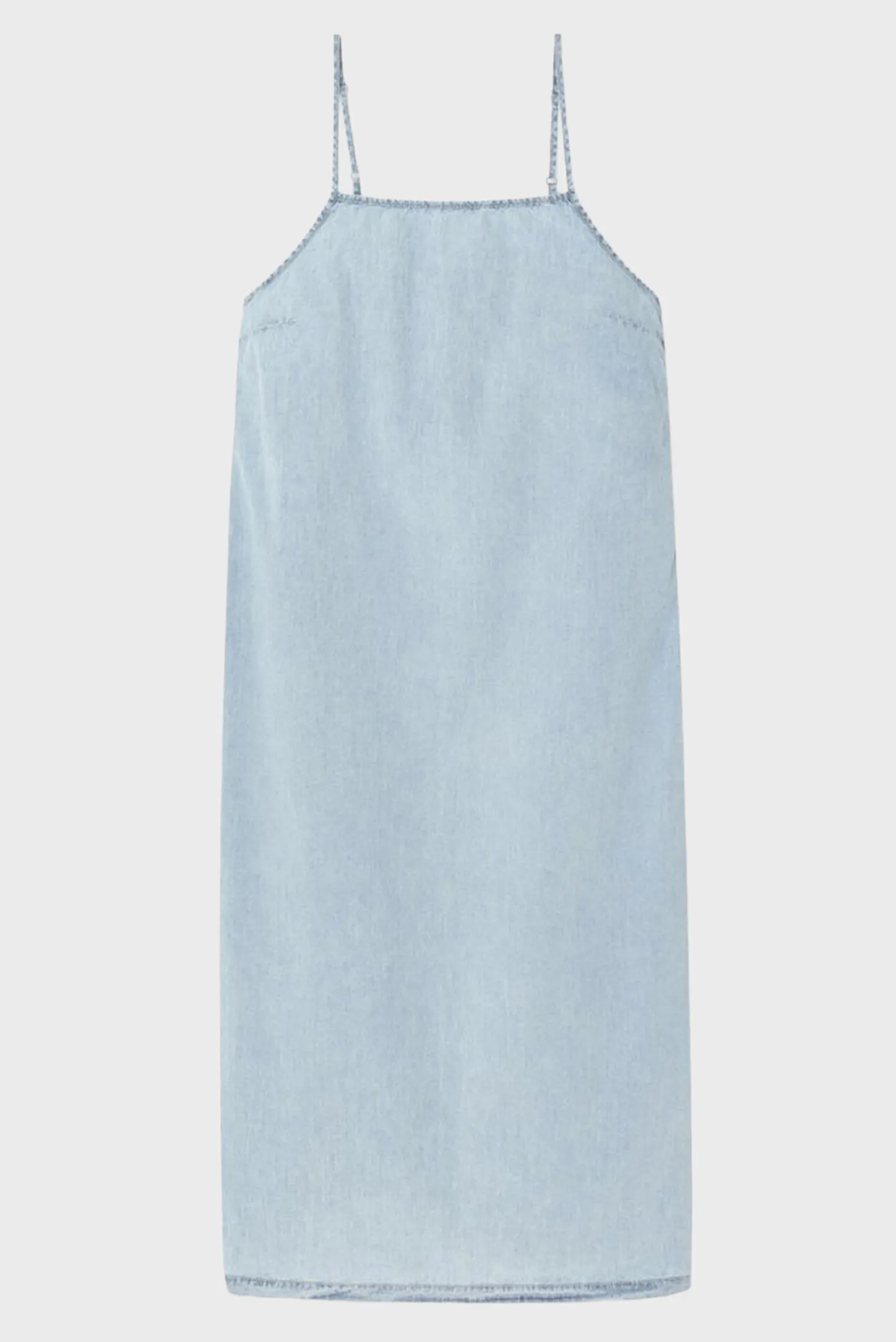 Жіночий блакитний джинсовий сарафан PAYBOU 6