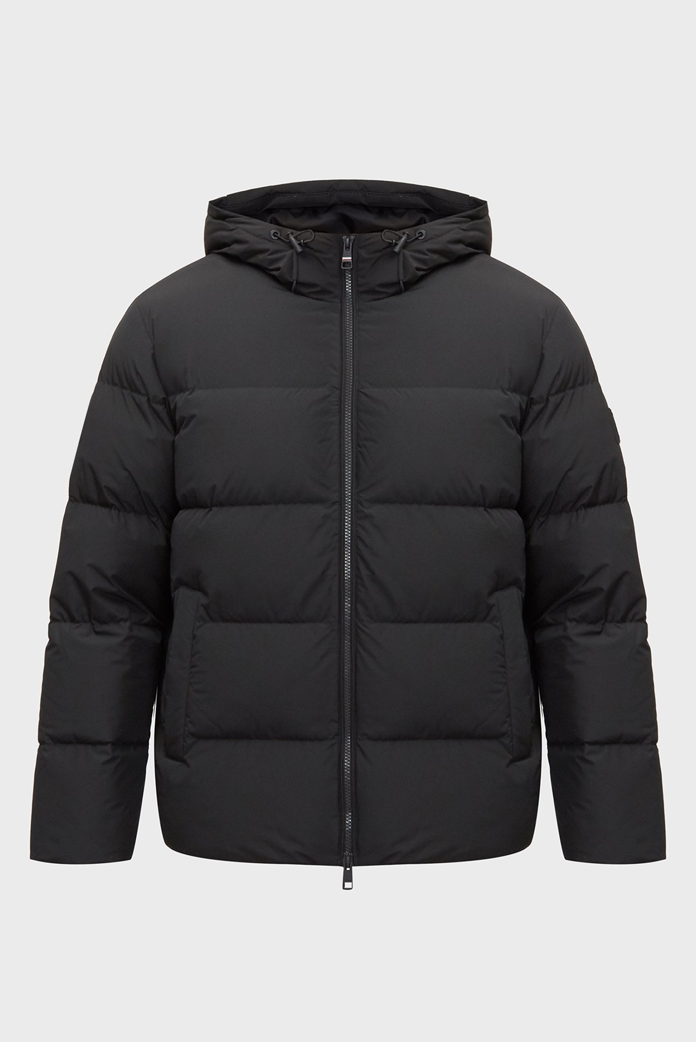 Чоловічий чорний пуховик DOWN HOODED PUFFER JACKET 1