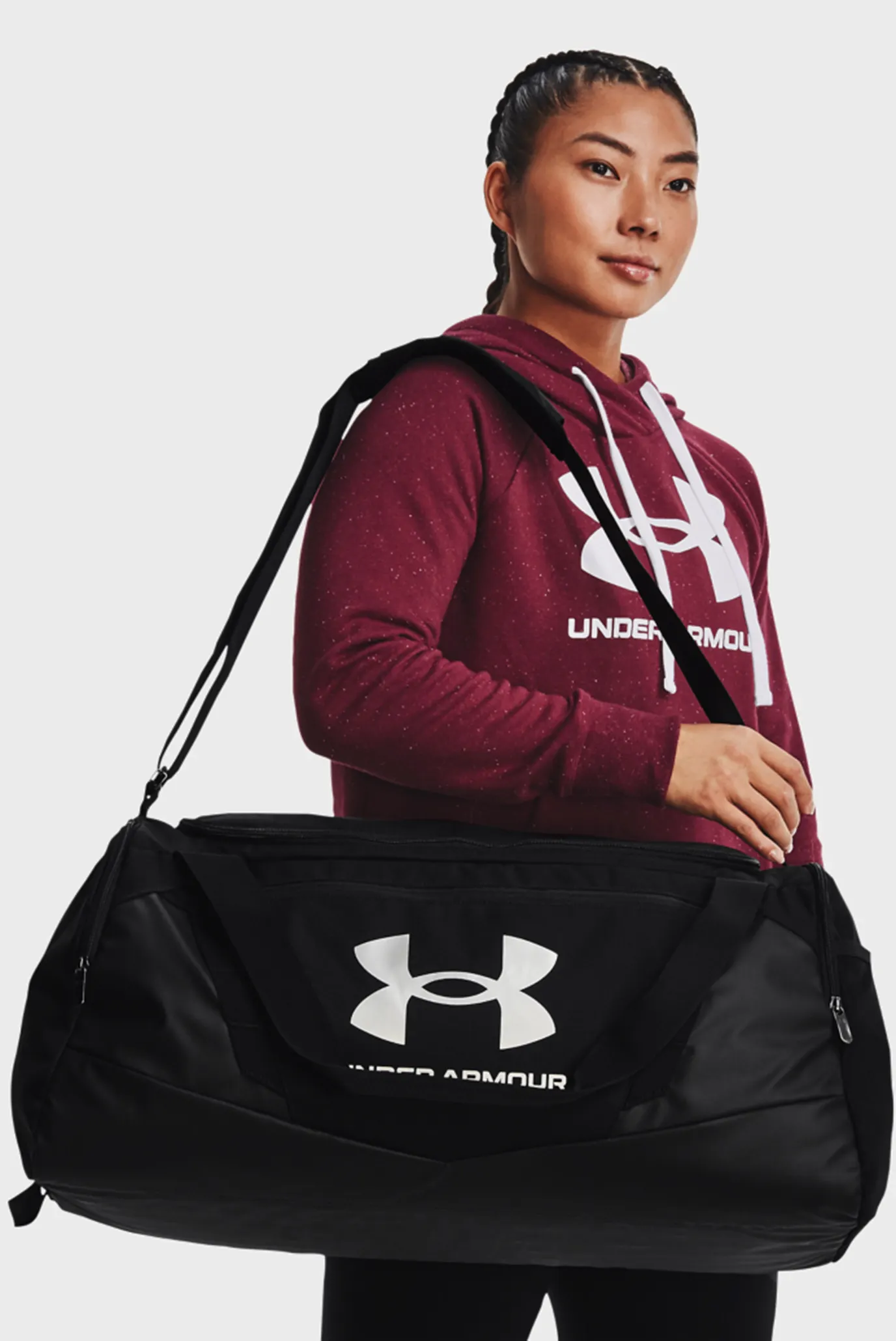Чорна спортивна сумка UA Undeniable 5.0 Duffle MD Under Armour