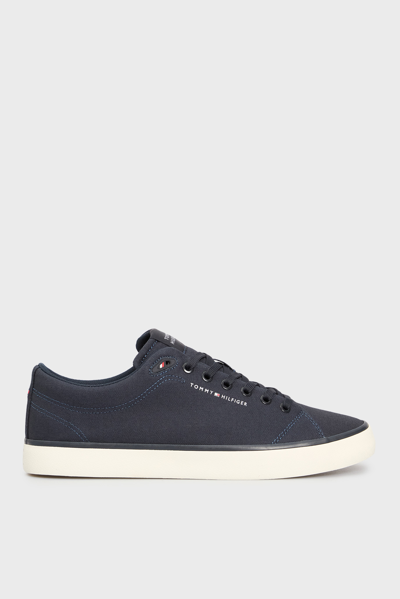 Мужские темно-синие кеды VULC LOW Синий 44 Tommy Hilfiger FM0FM05396 Мужские темно-синие кеды VULC LOW Синий 44 Tommy Hilfiger FM0FM05396