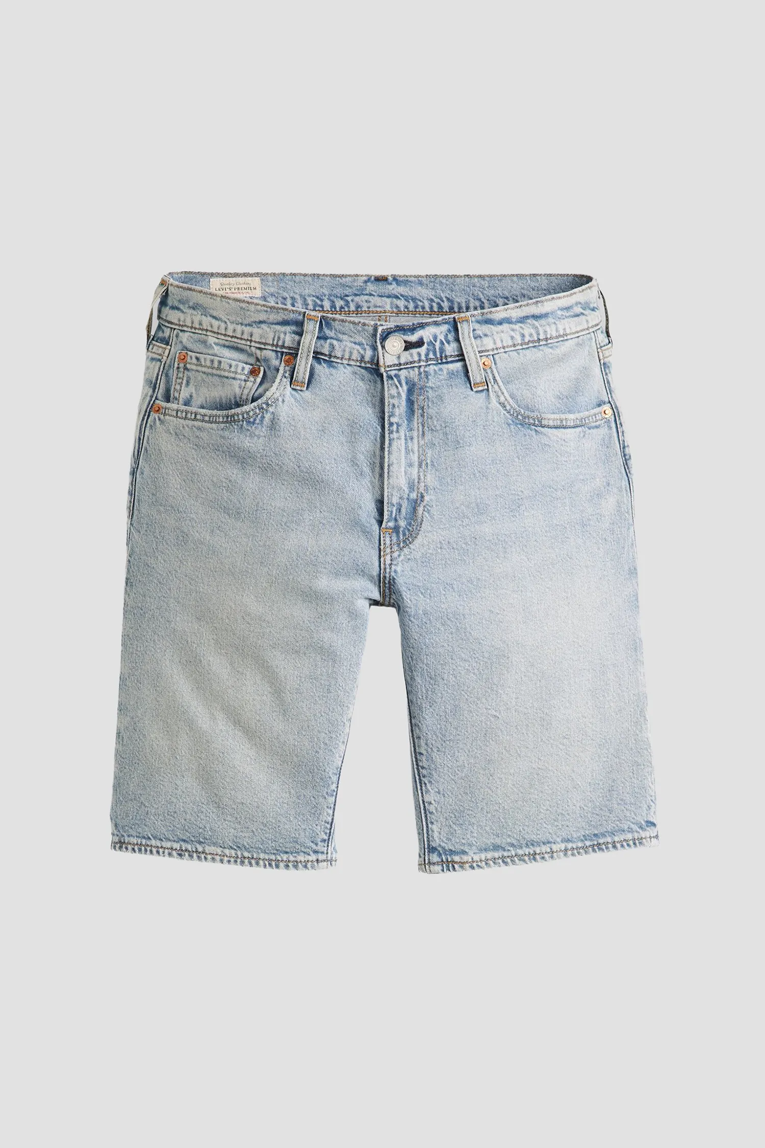 Чоловічі блакитні джинсові шорти 7