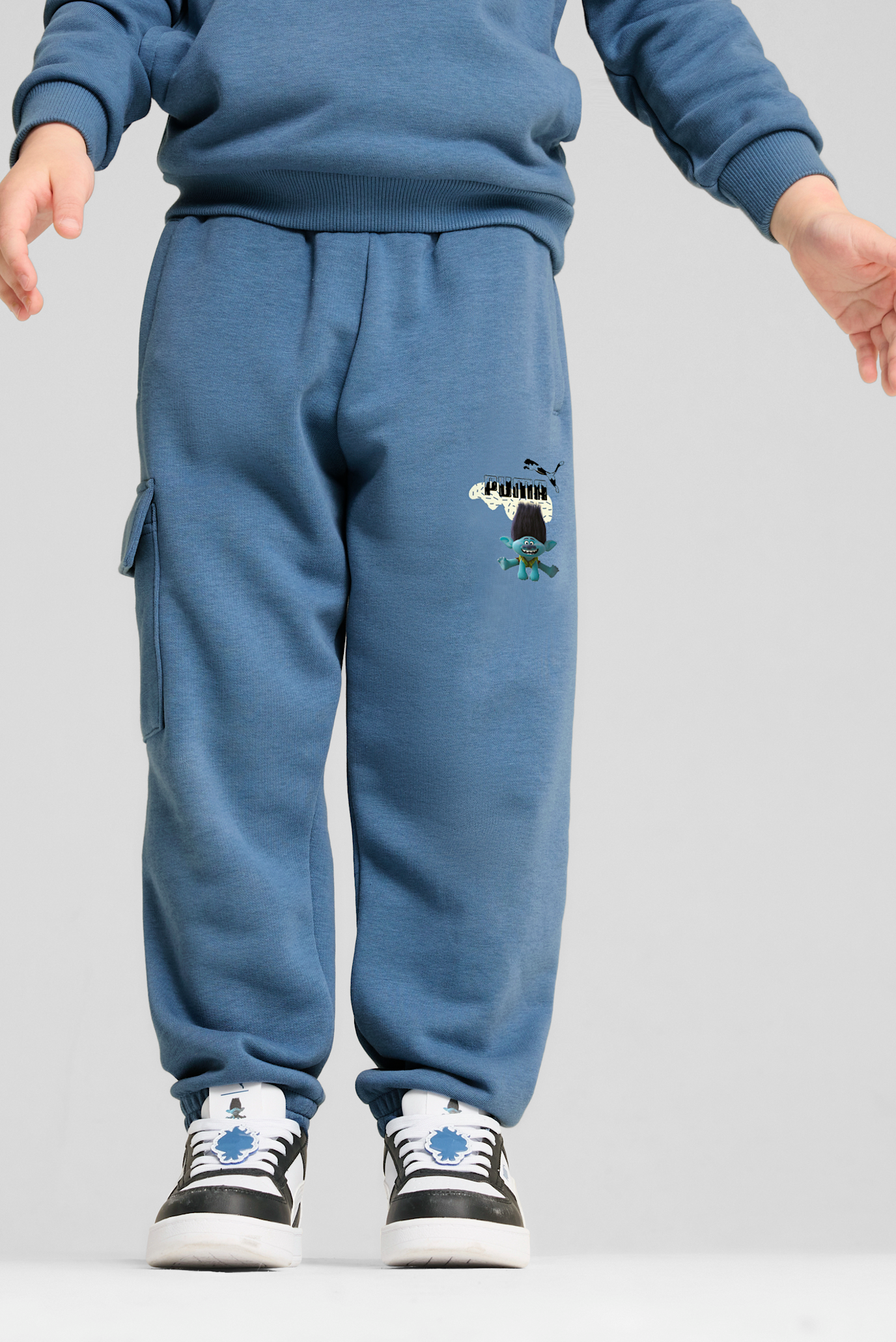 Дитячі сині спортивні штани PUMA x TROLLS Cargo Pants Kids 1