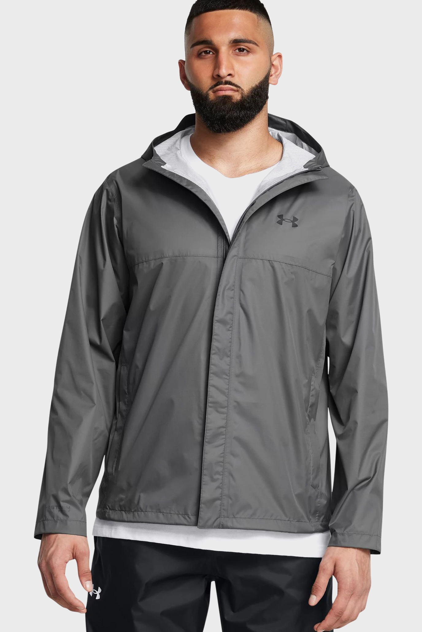 Мужская серая ветровка CLOUDSTRIKE JACKET Серый L Under Armour 1374644-026 Мужская серая ветровка CLOUDSTRIKE JACKET Серый L Under Armour 1374644-026
