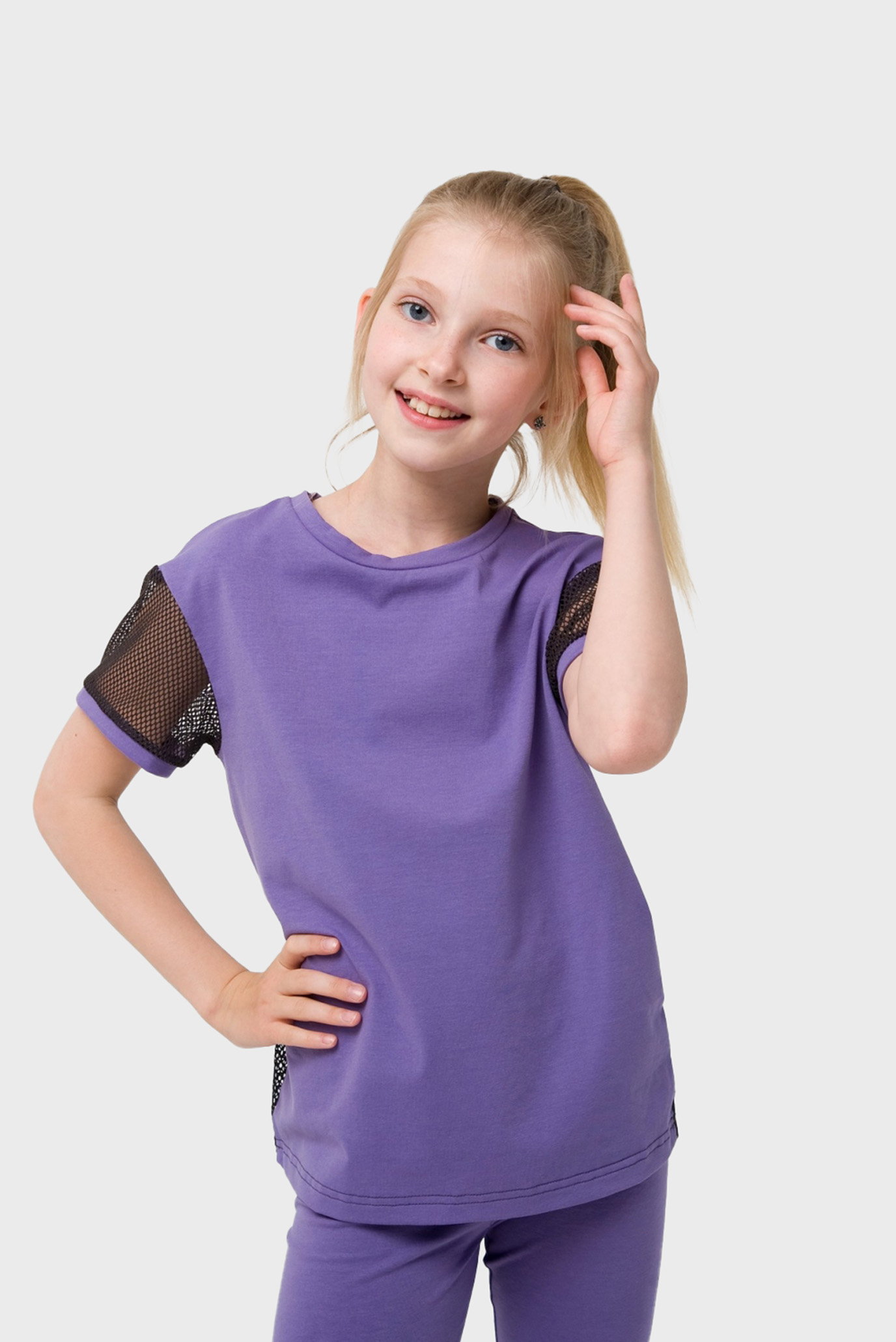Детская фиолетовая футболка 1